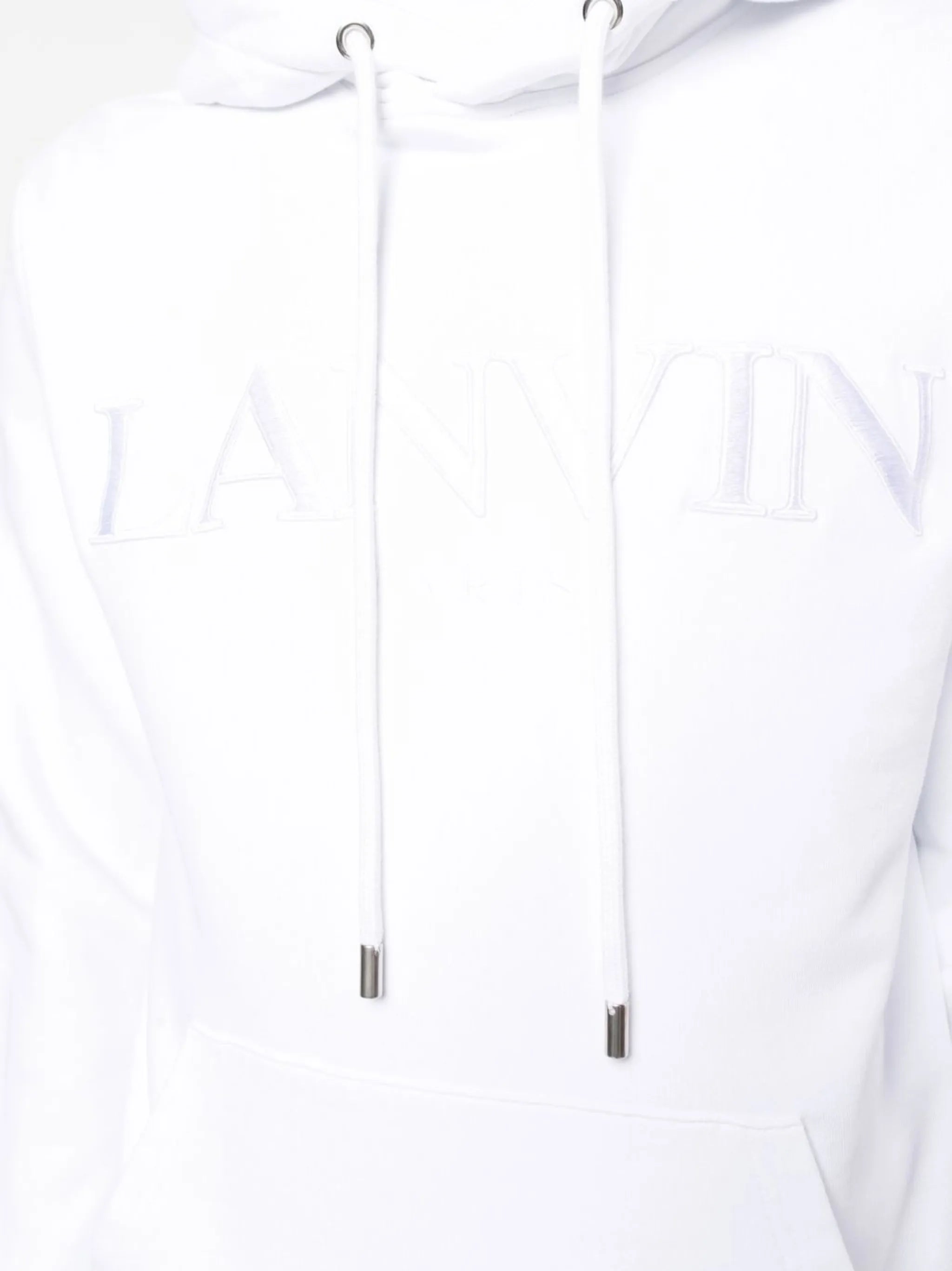 embroidered-logo cotton hoodie