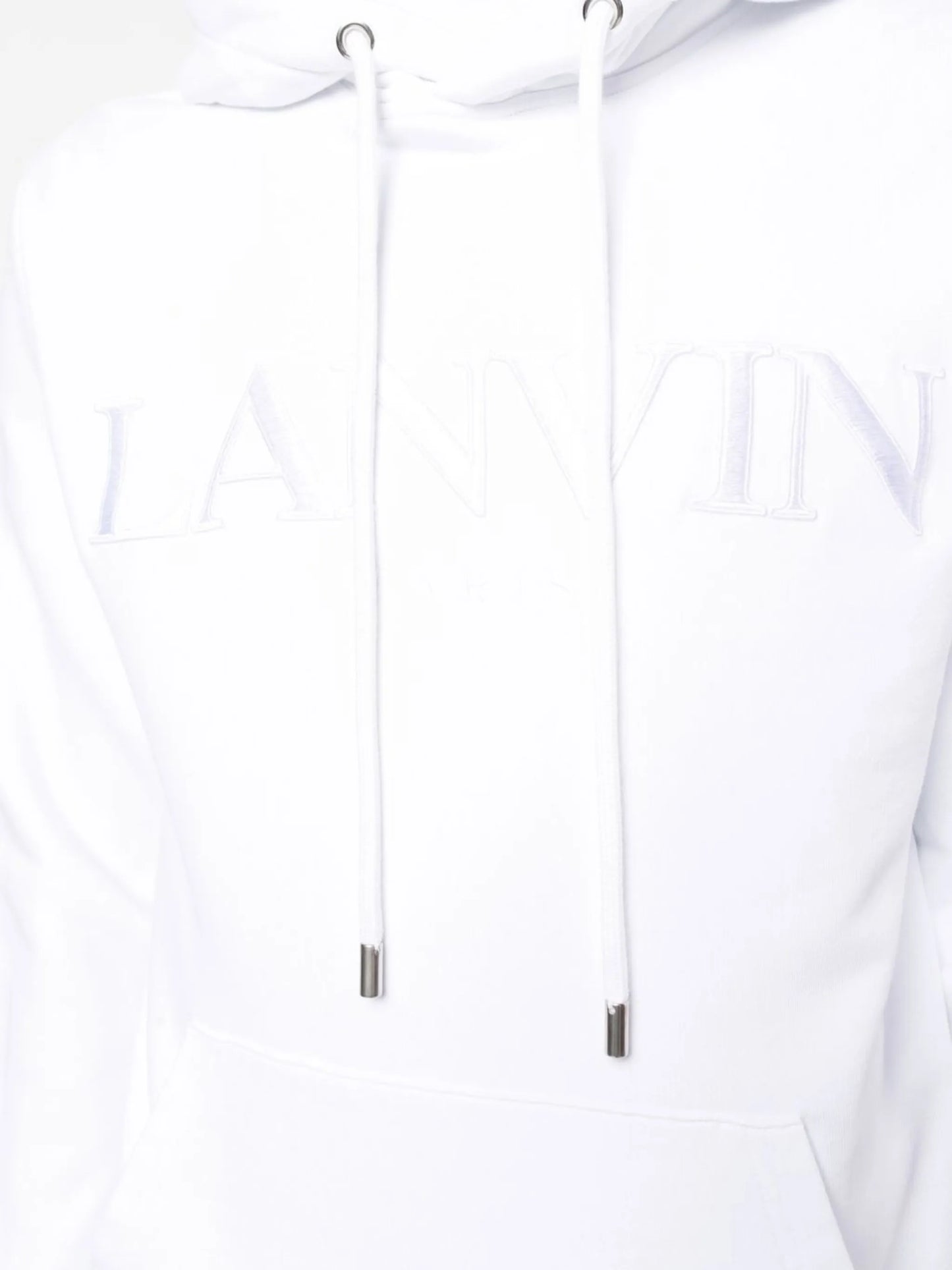 embroidered-logo cotton hoodie