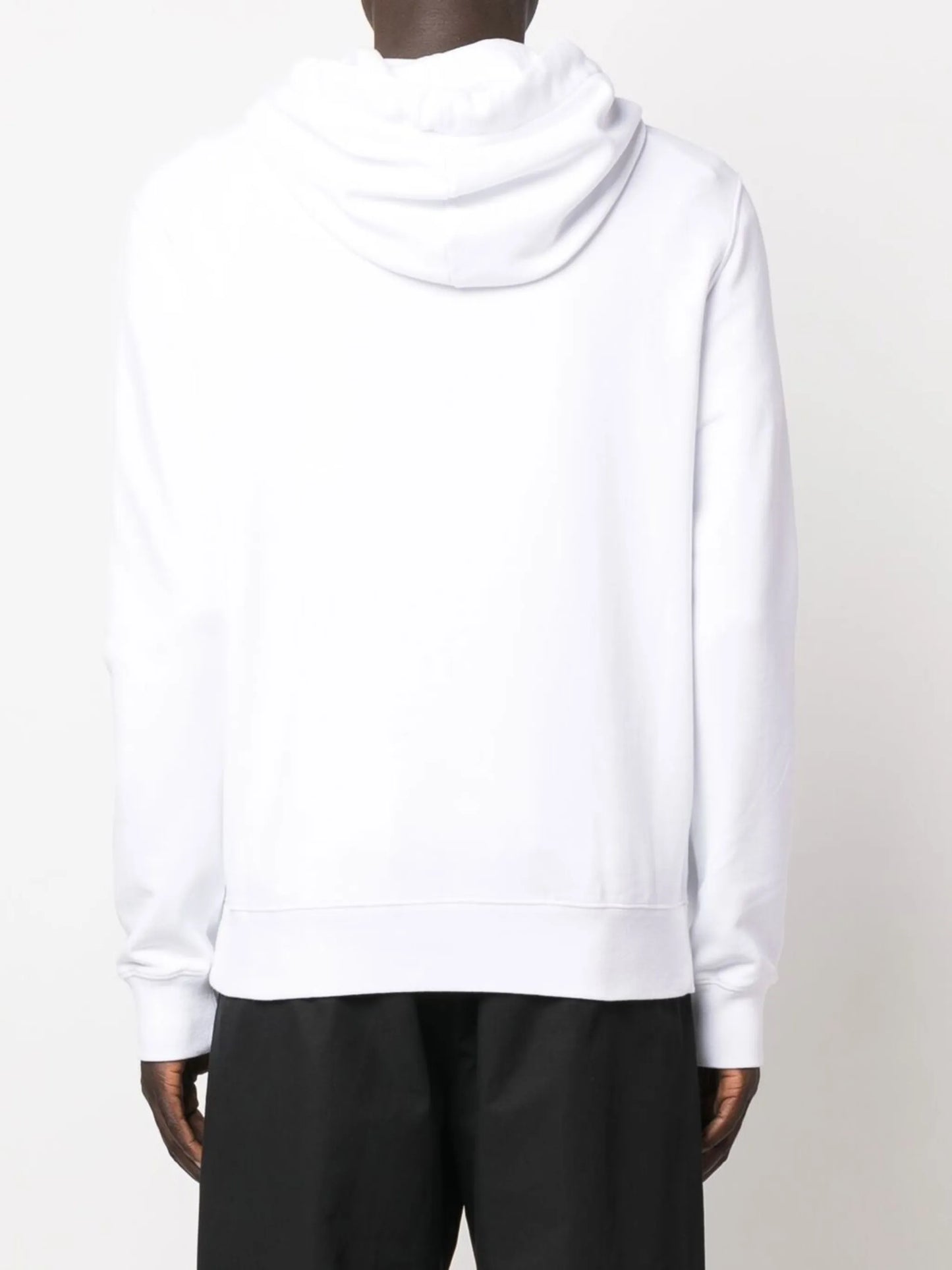 embroidered-logo cotton hoodie