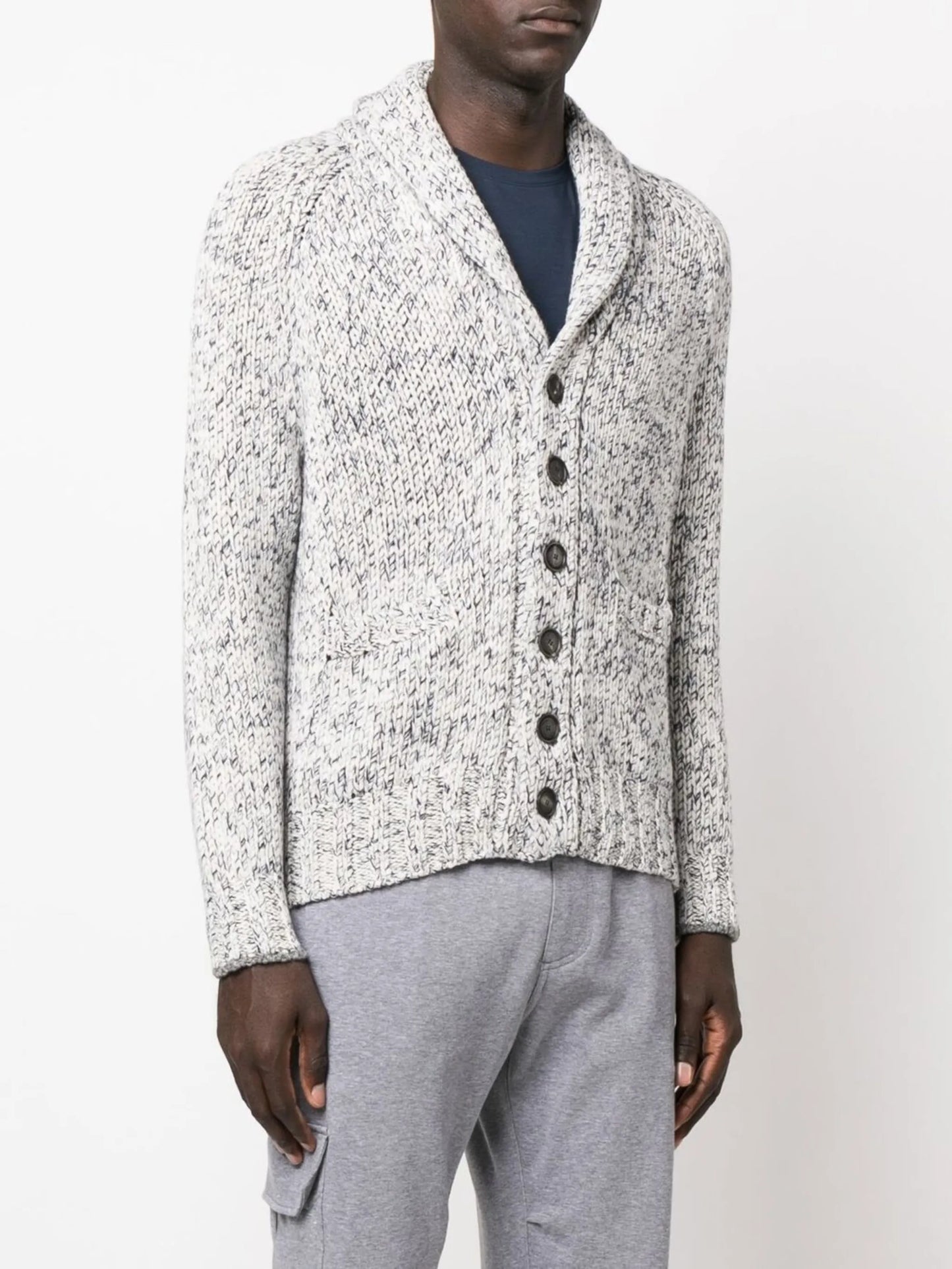 shawl lapel cardigan