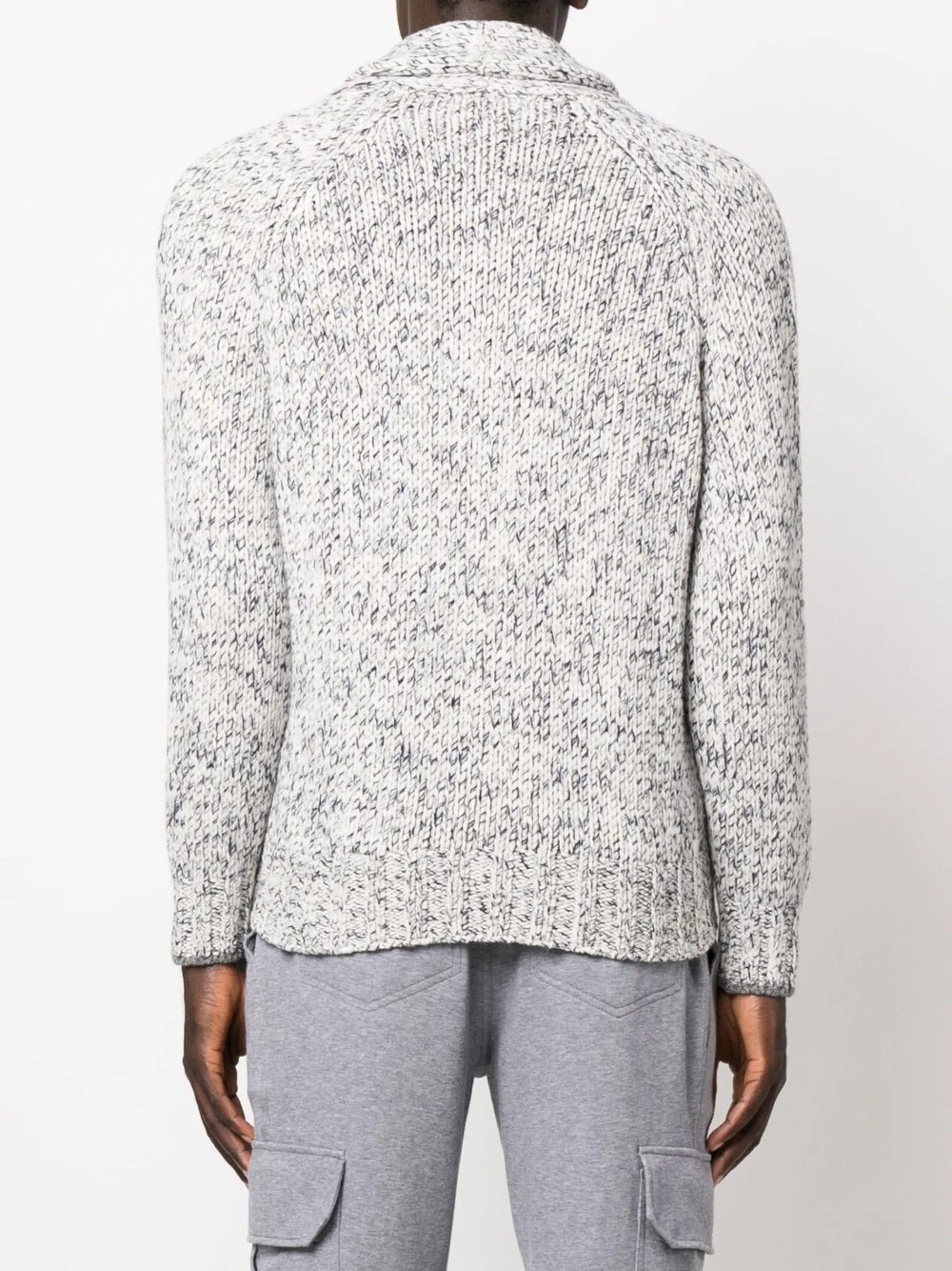 shawl lapel cardigan