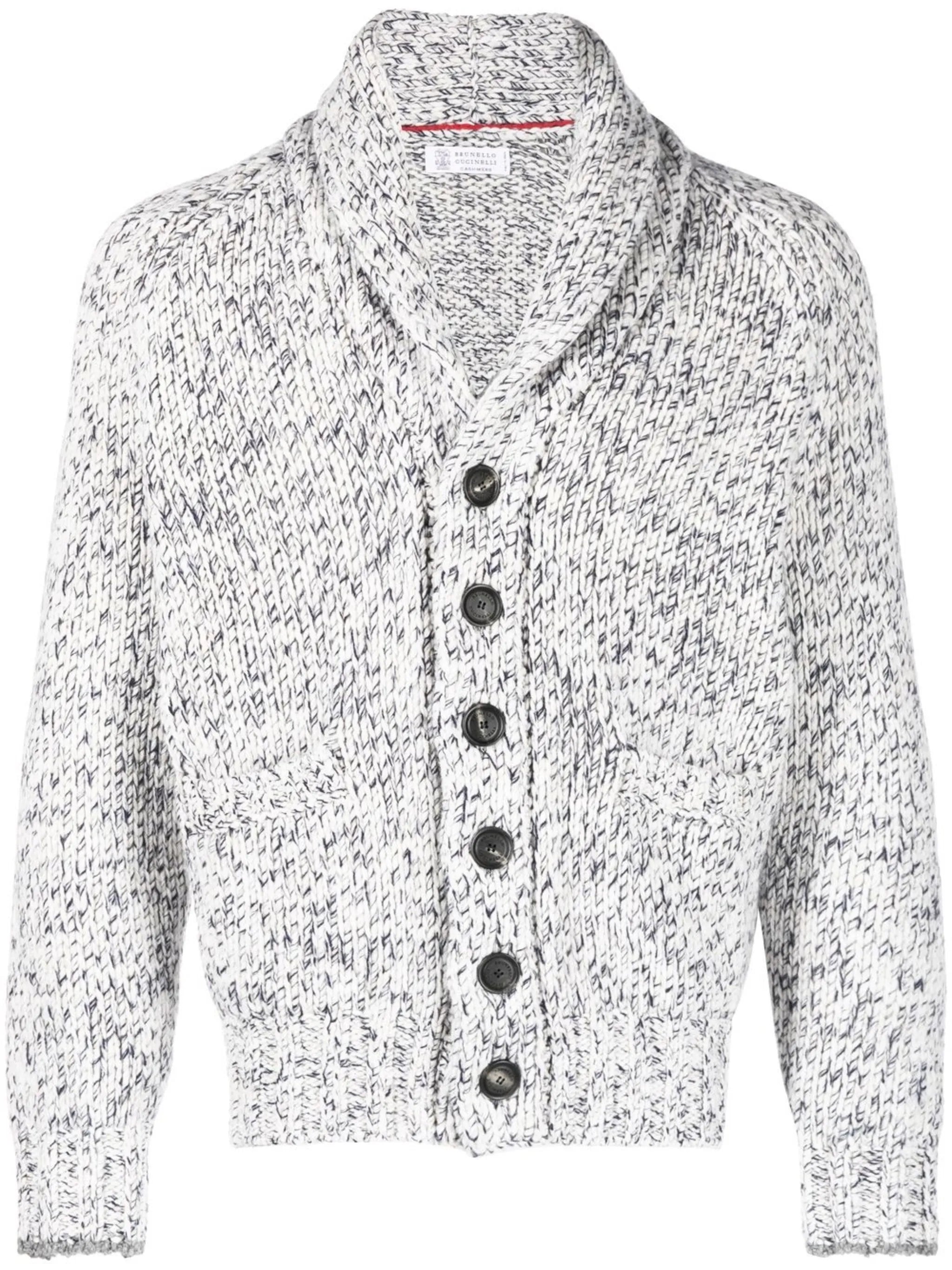 shawl lapel cardigan