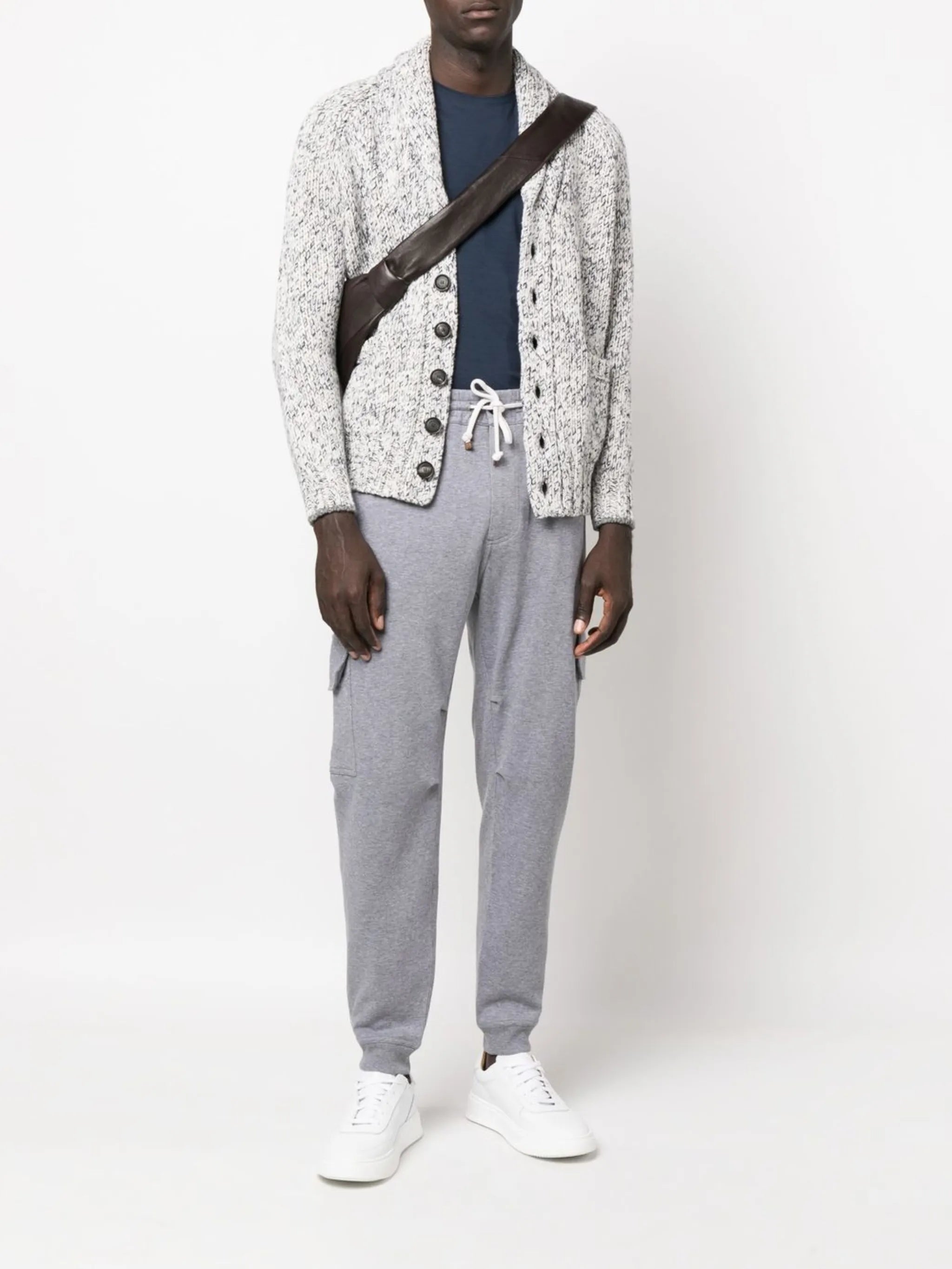 shawl lapel cardigan