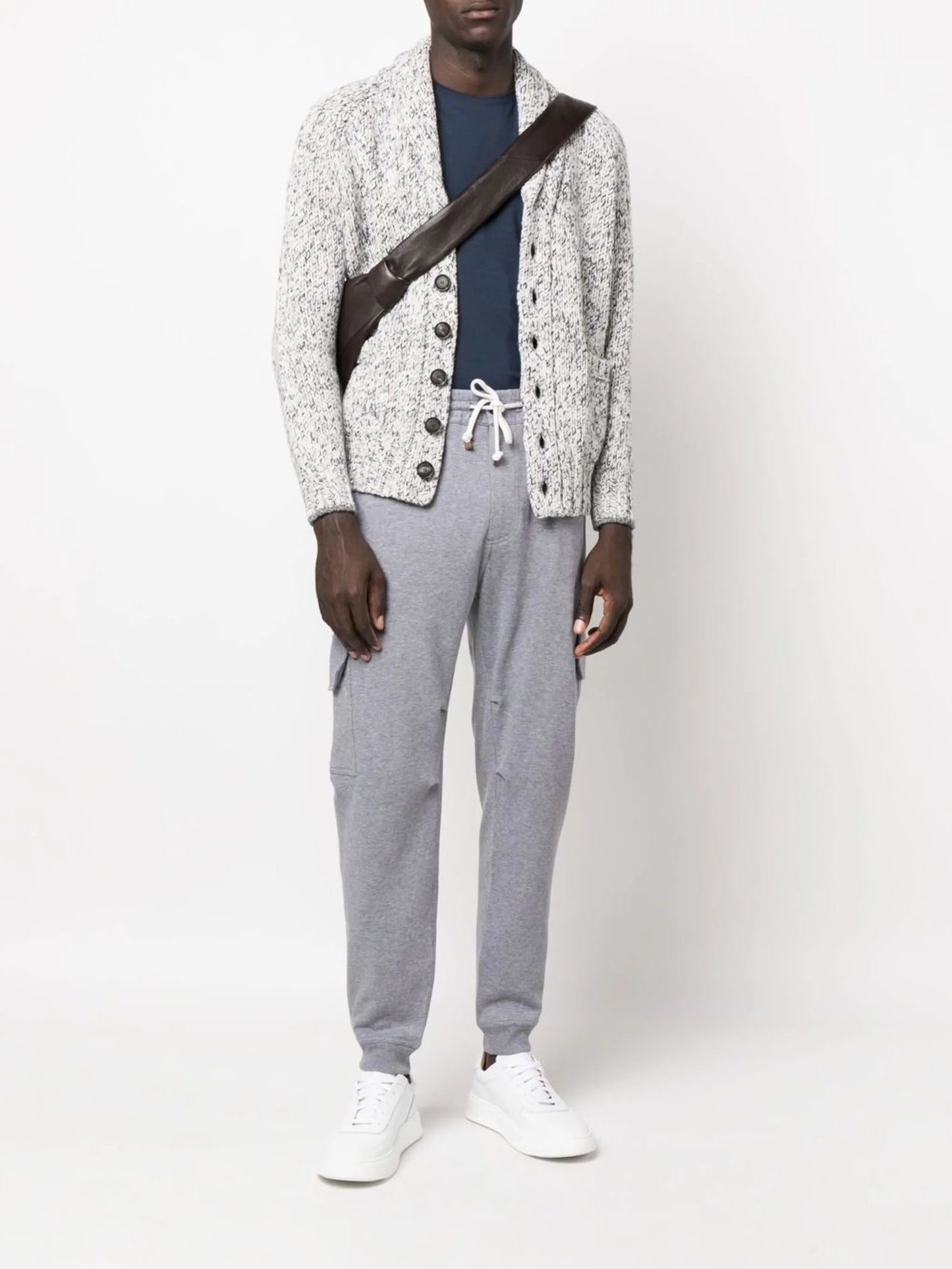 shawl lapel cardigan