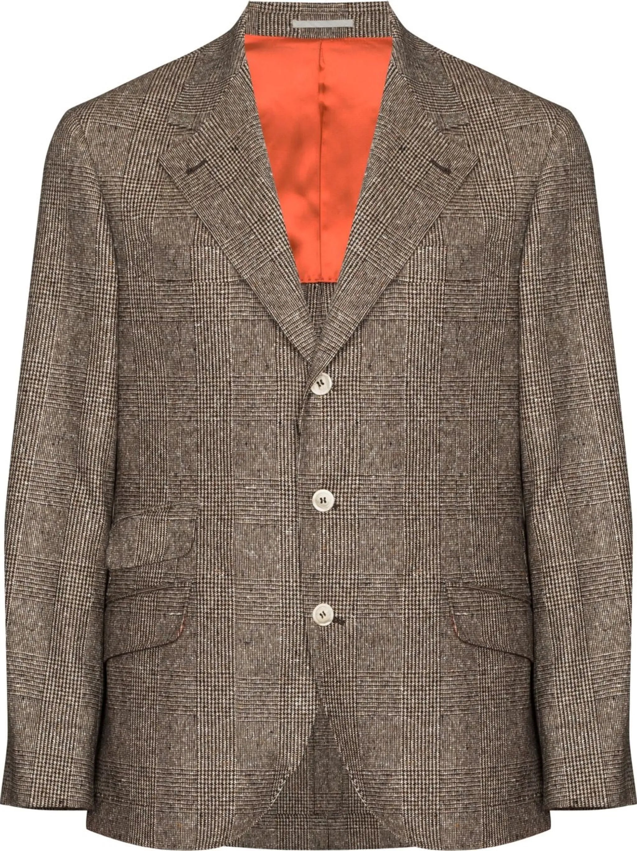 fitted single-breasted button blazer