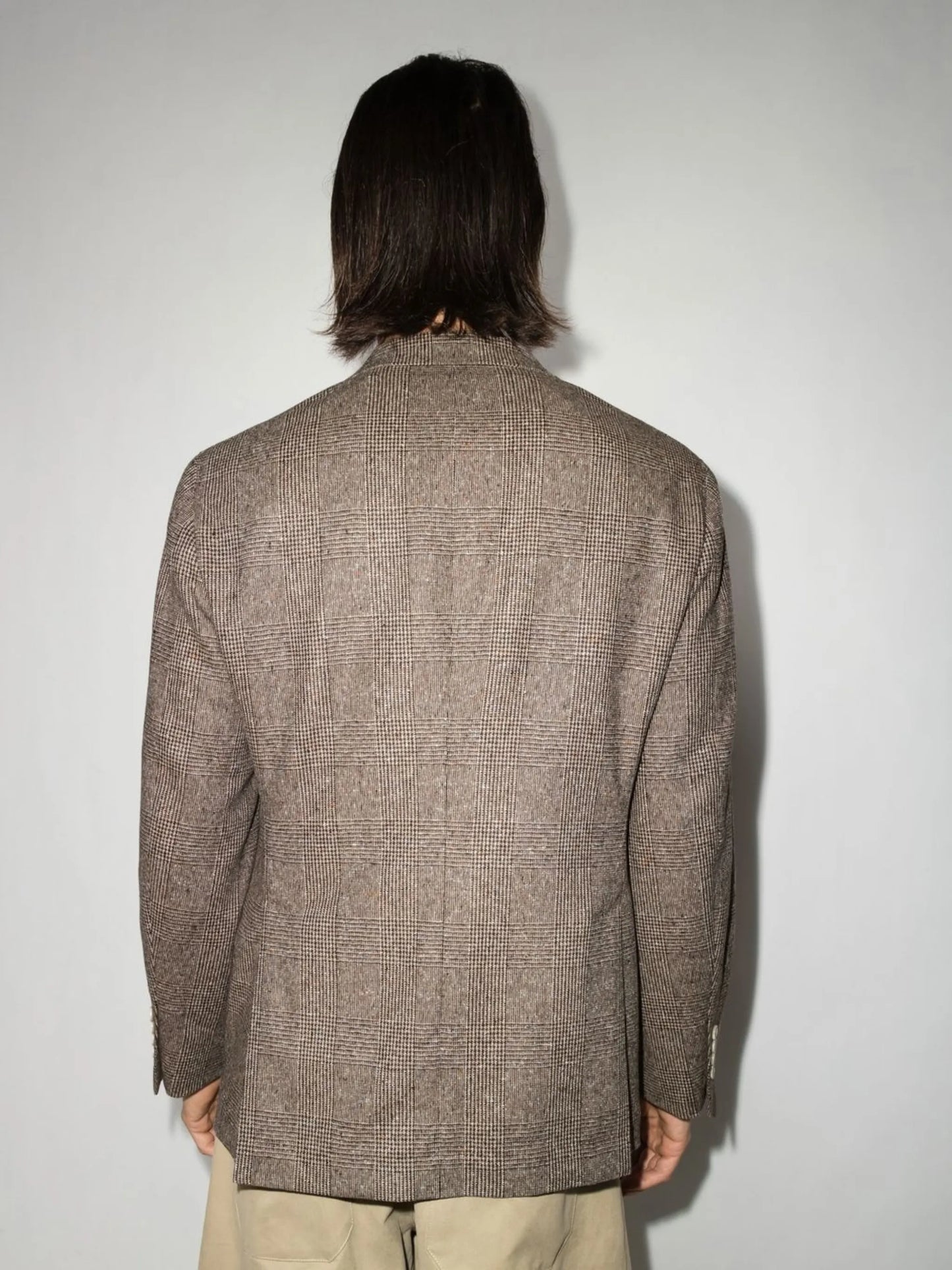 fitted single-breasted button blazer