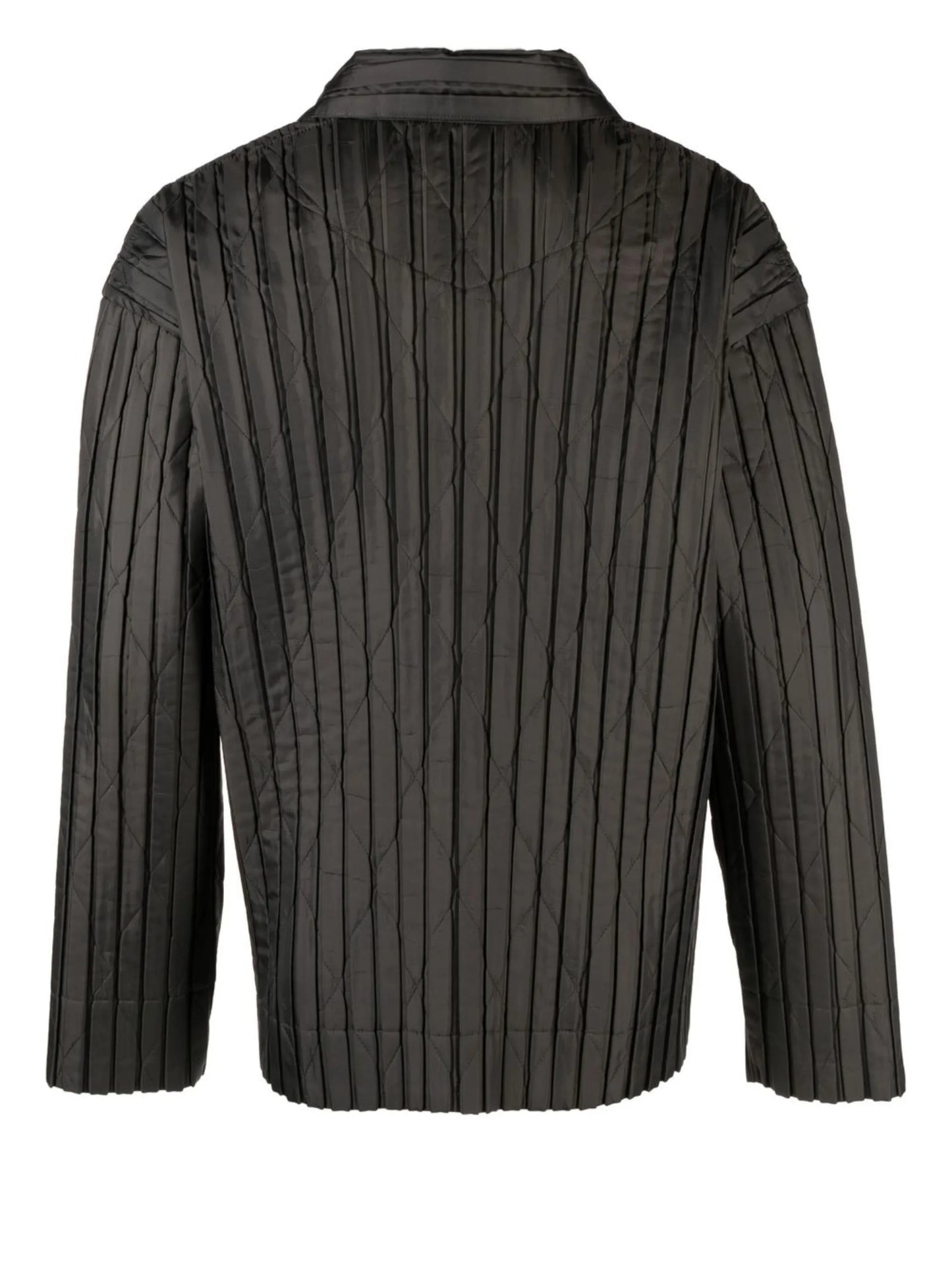 plissé-effect padded jacket