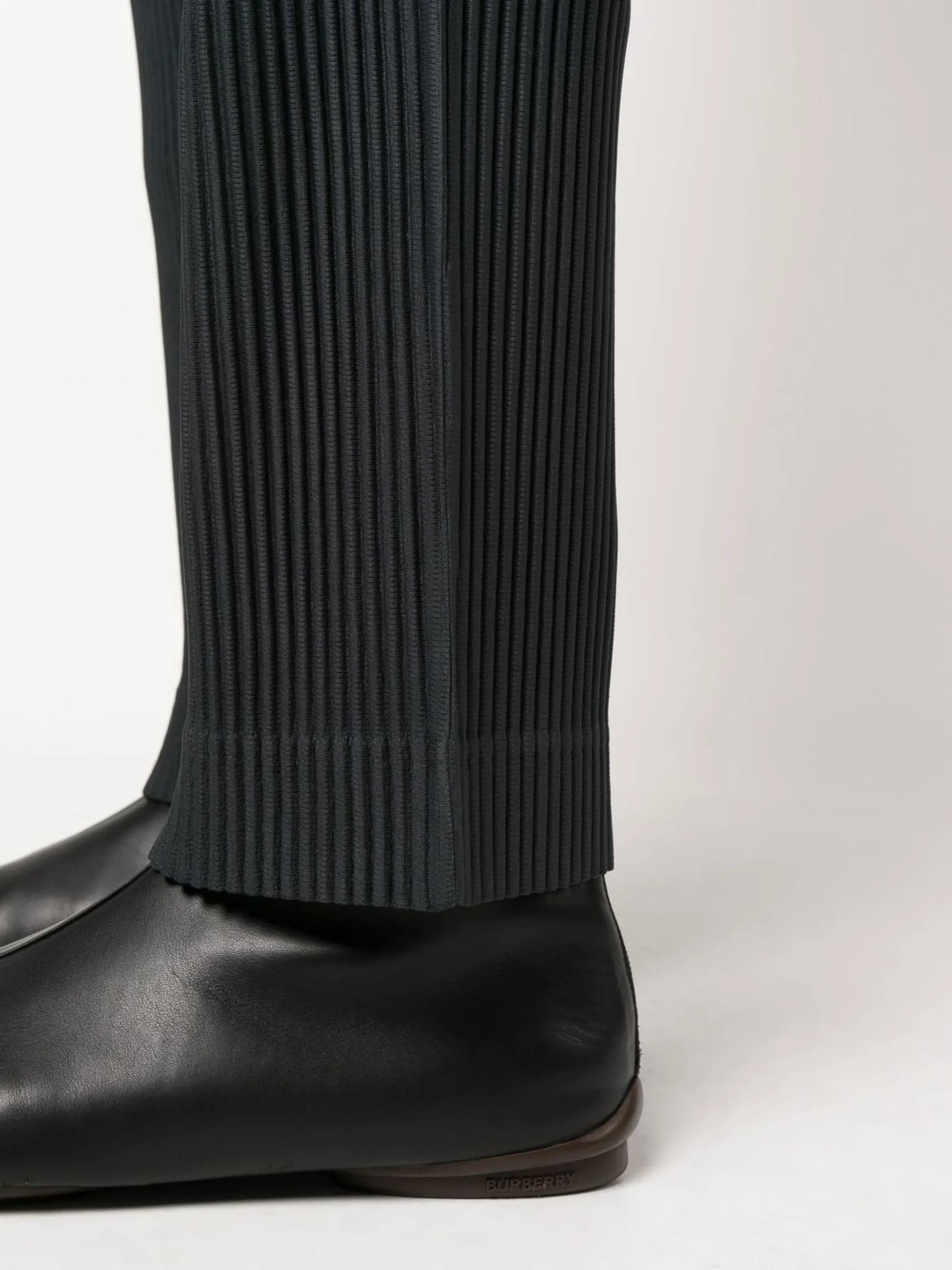 pleated tailored trousers