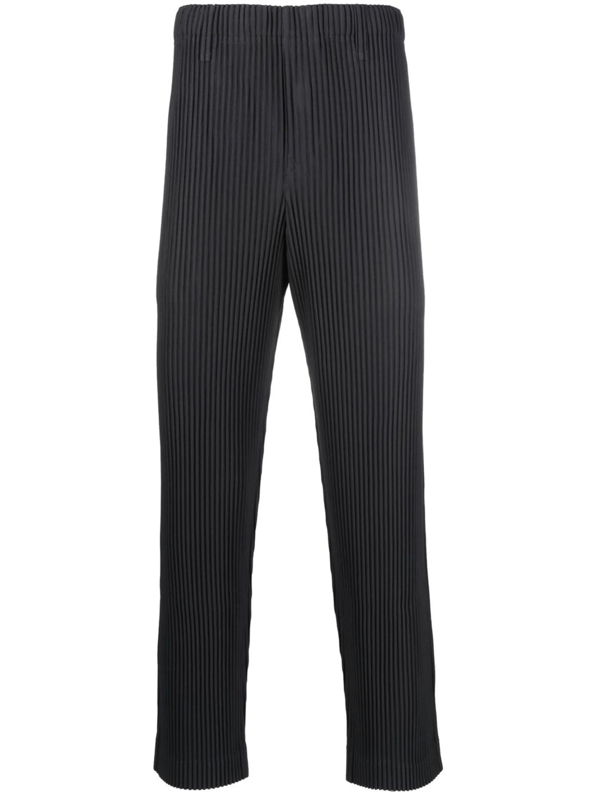 pleated tailored trousers