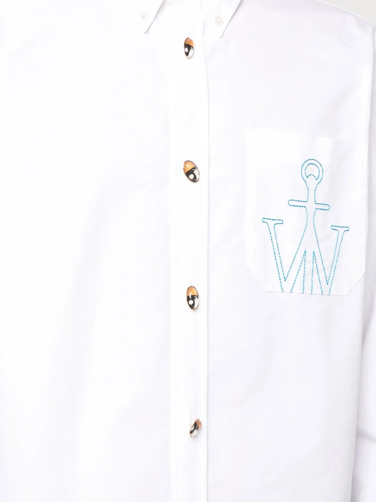 JW Anchor-embroidered shirt