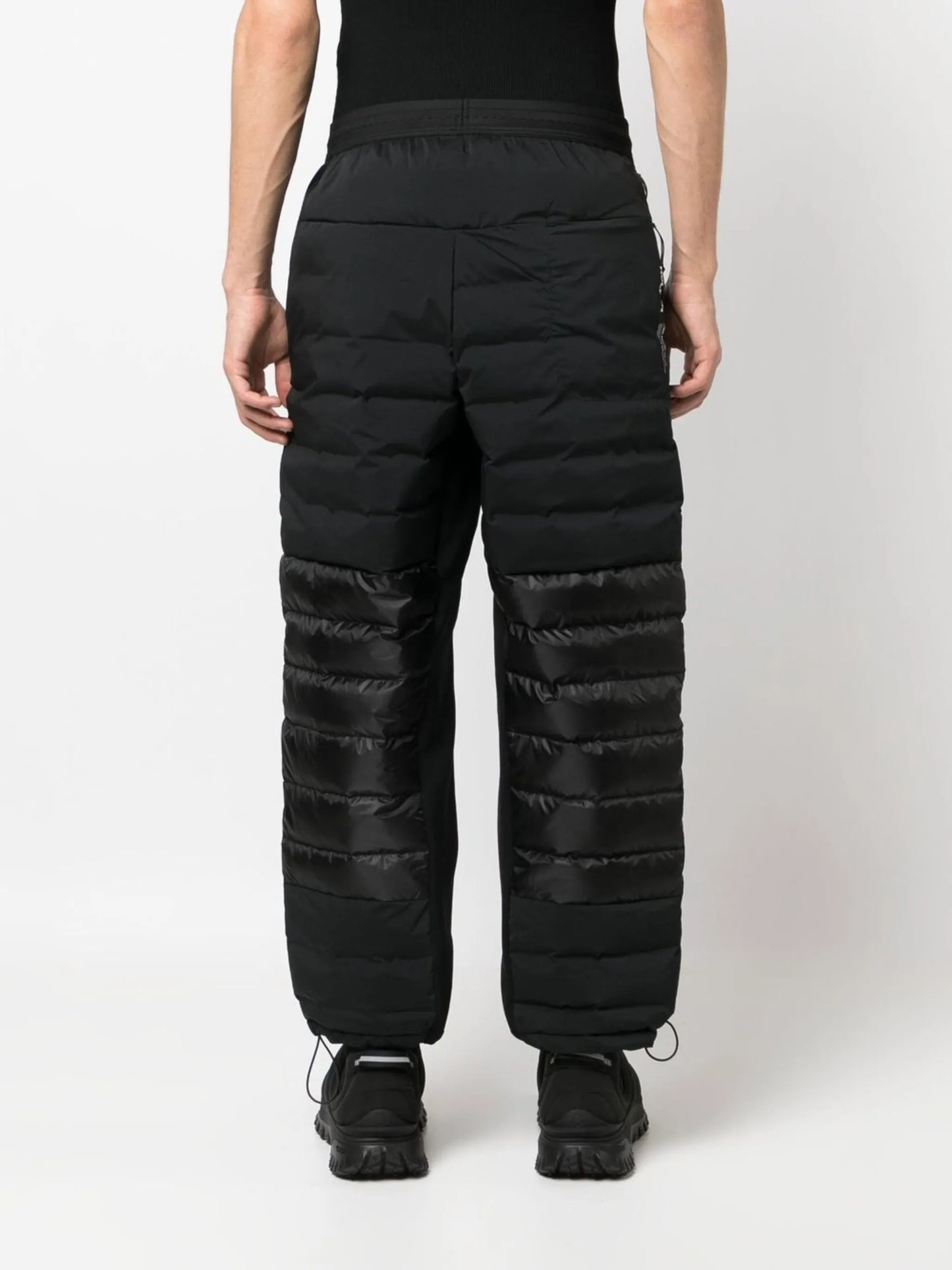 Hybrid down padded track trousers