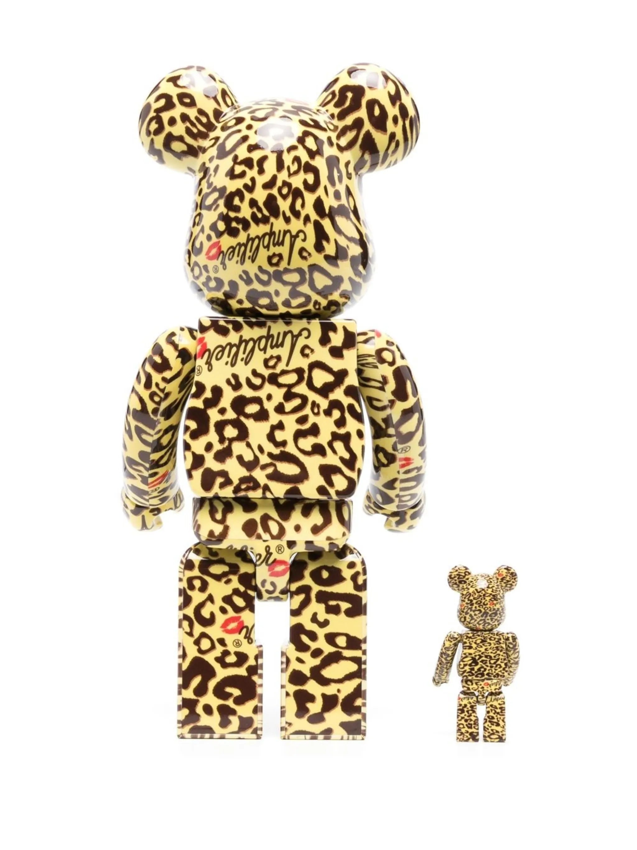Amplifier leopard-print BE@RBRICK 100% and 400% figure set