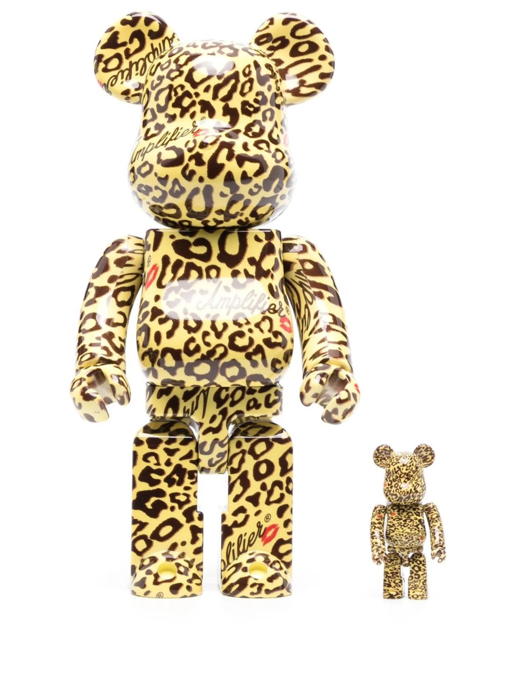Amplifier leopard-print BE@RBRICK 100% and 400% figure set