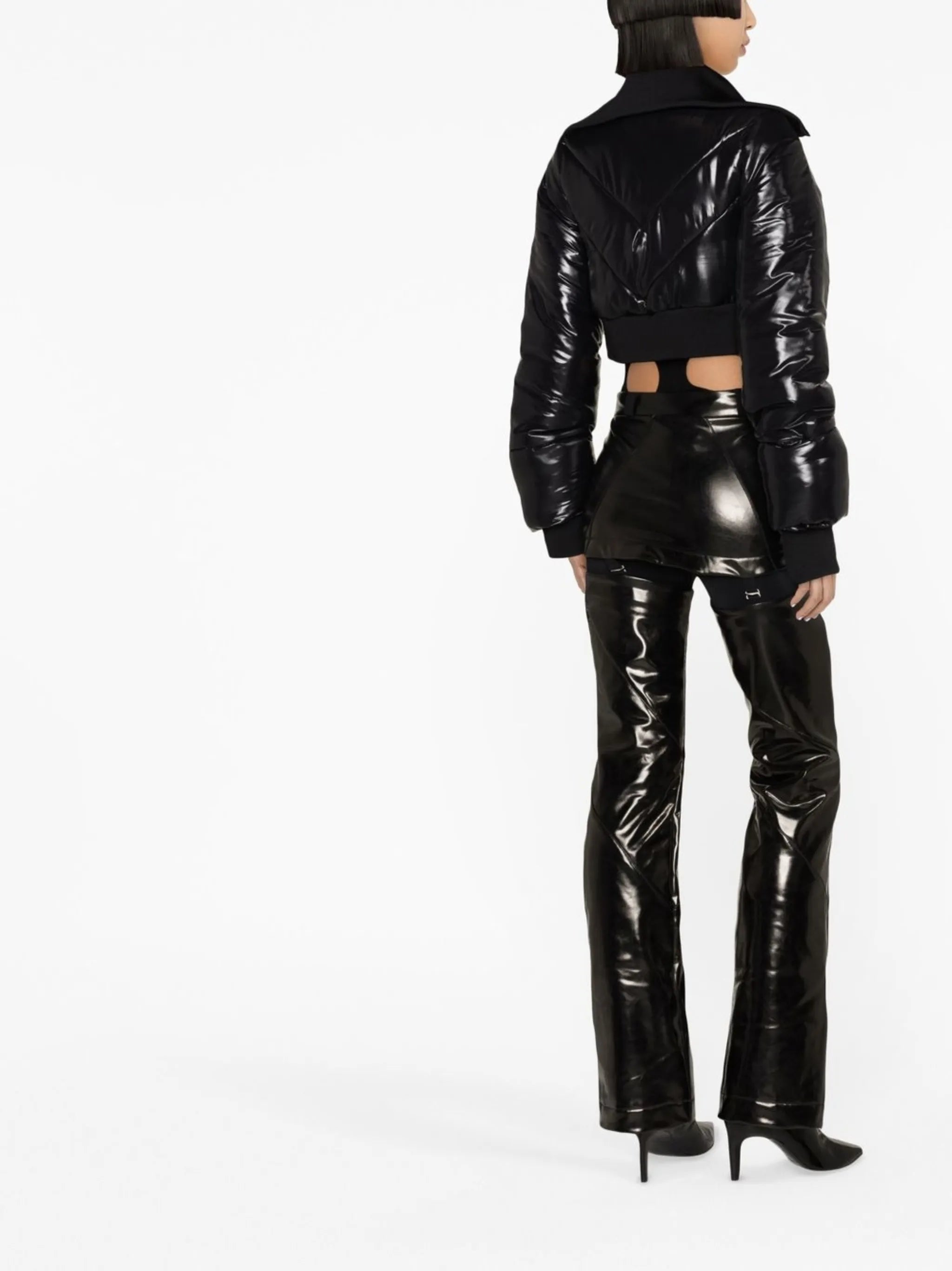 Marge high-shine ski trousers