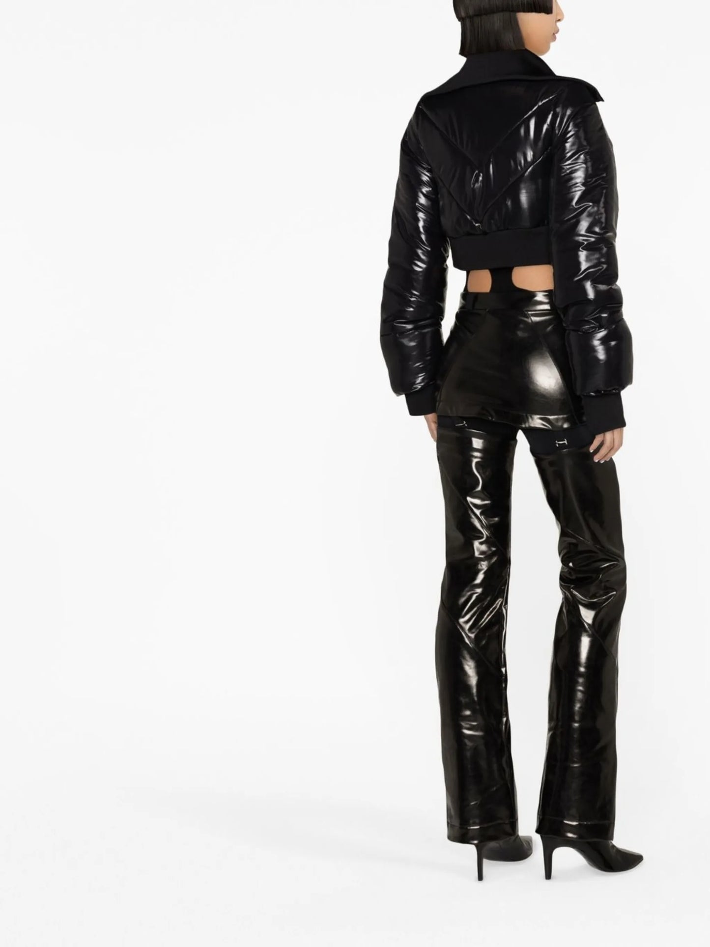 Marge high-shine ski trousers