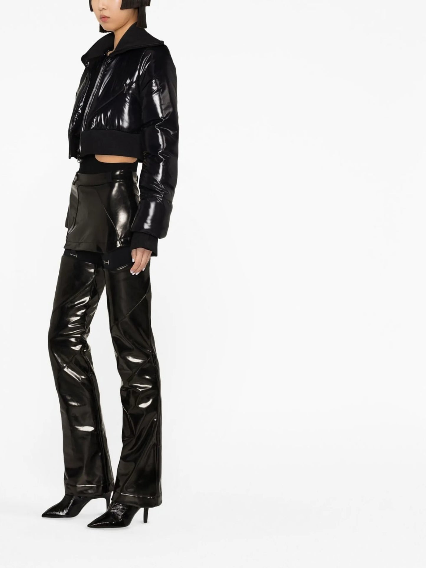 Marge high-shine ski trousers