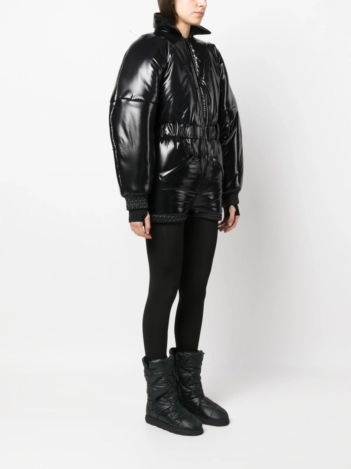 Garcelle belted-waist snowsuit