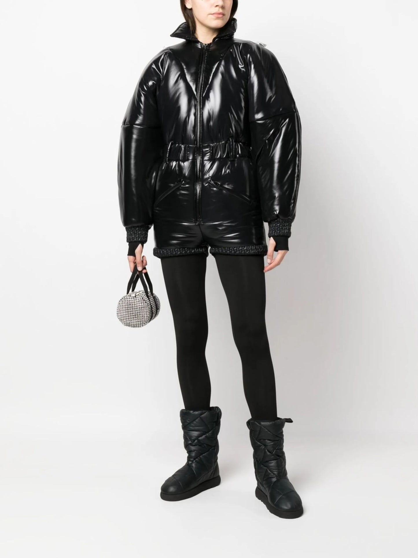 Garcelle belted-waist snowsuit