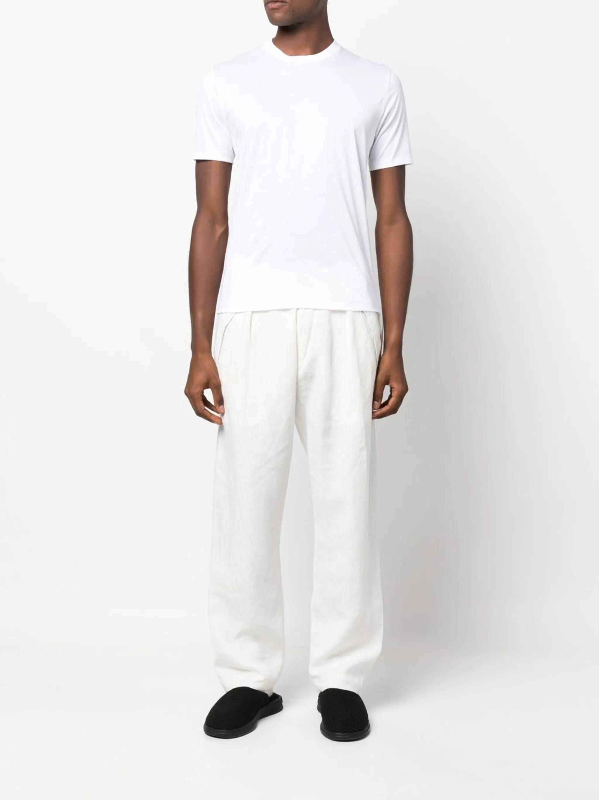 crew-neck cotton T-shirt
