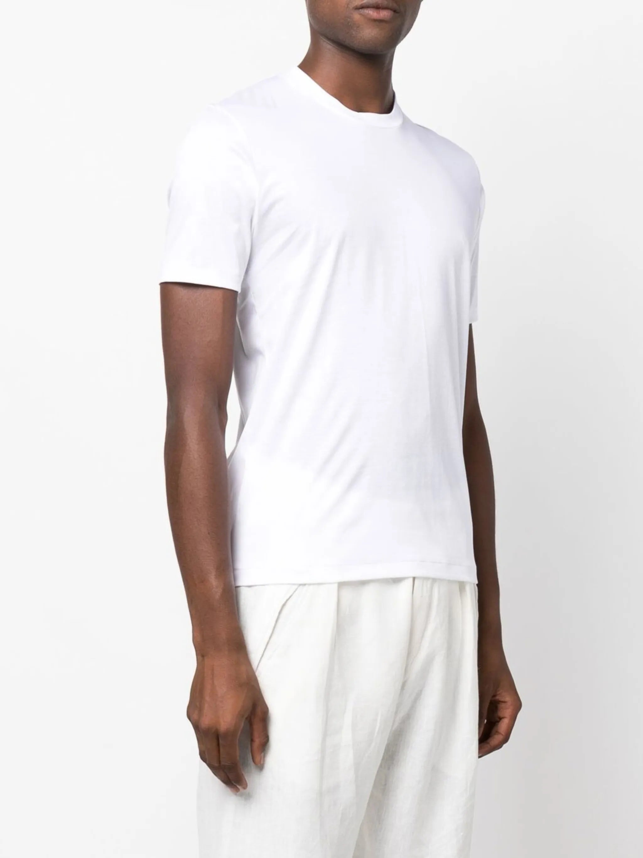 crew-neck cotton T-shirt