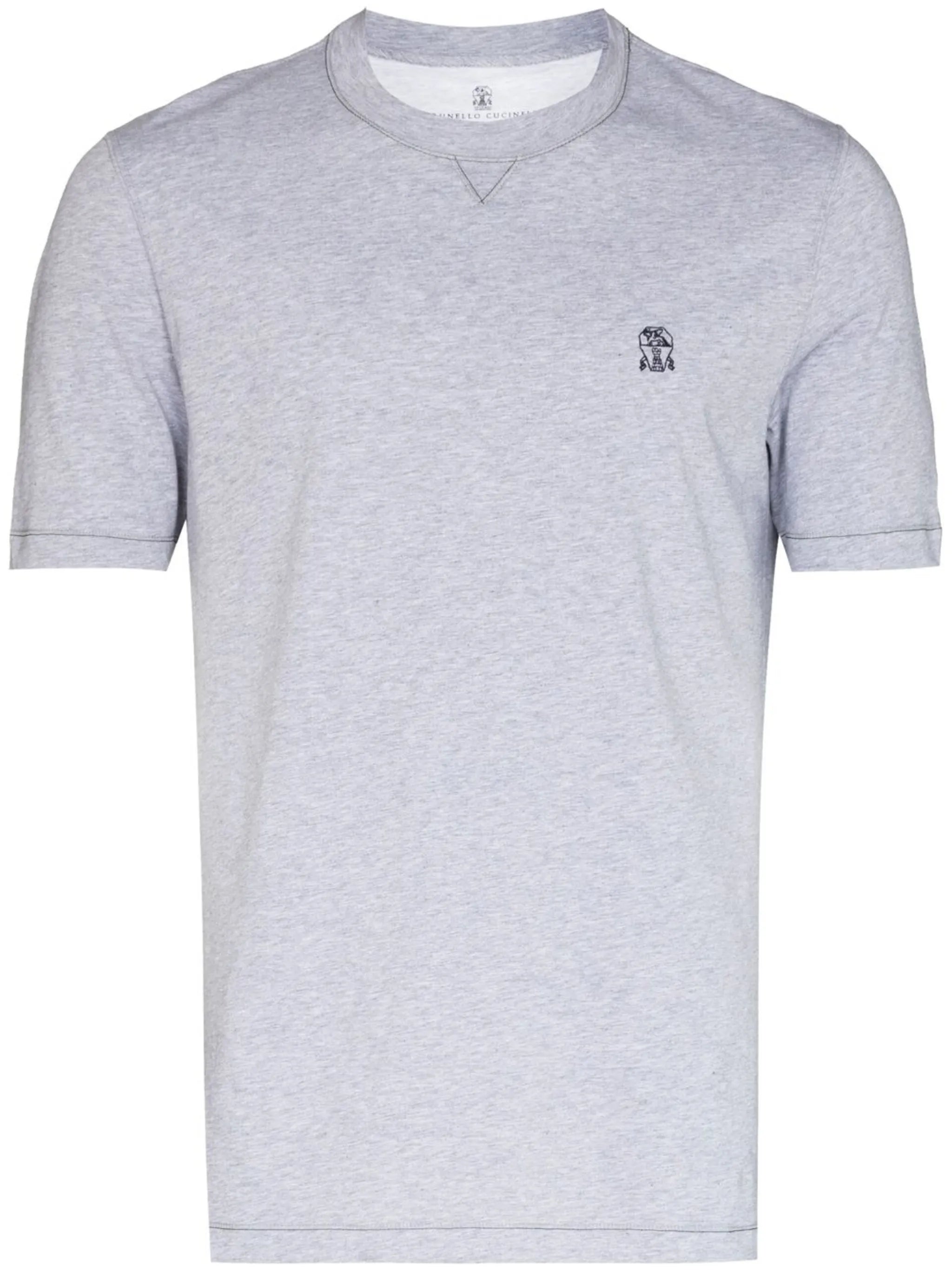 embroidered-logo T-shirt