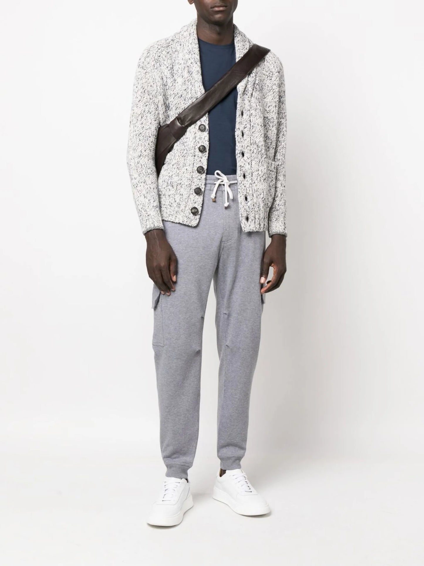 drawstring cargo track pants