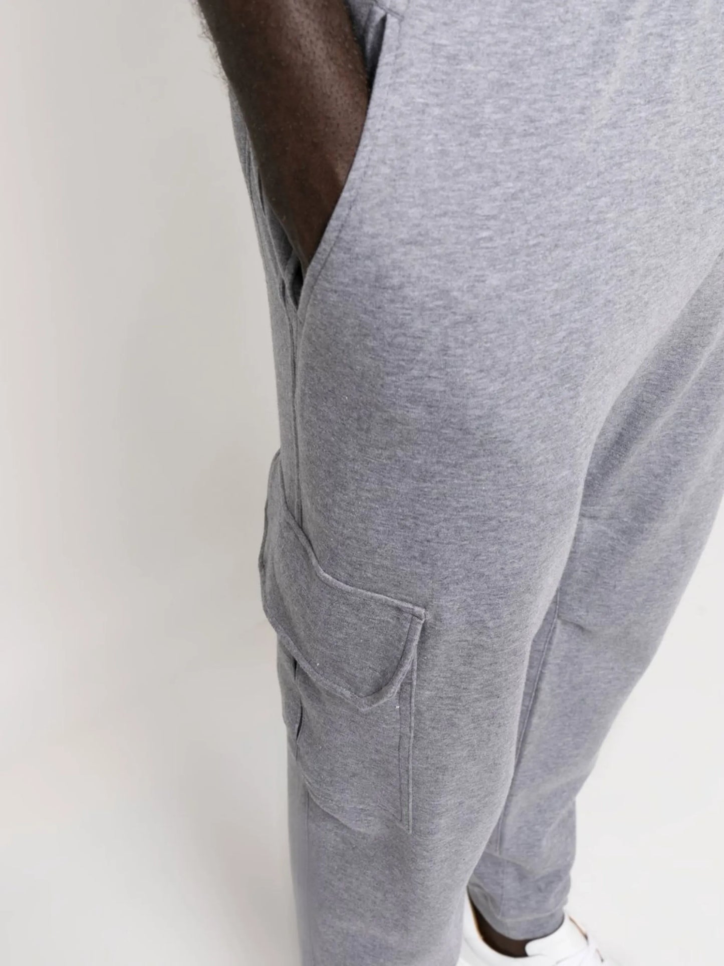 drawstring cargo track pants