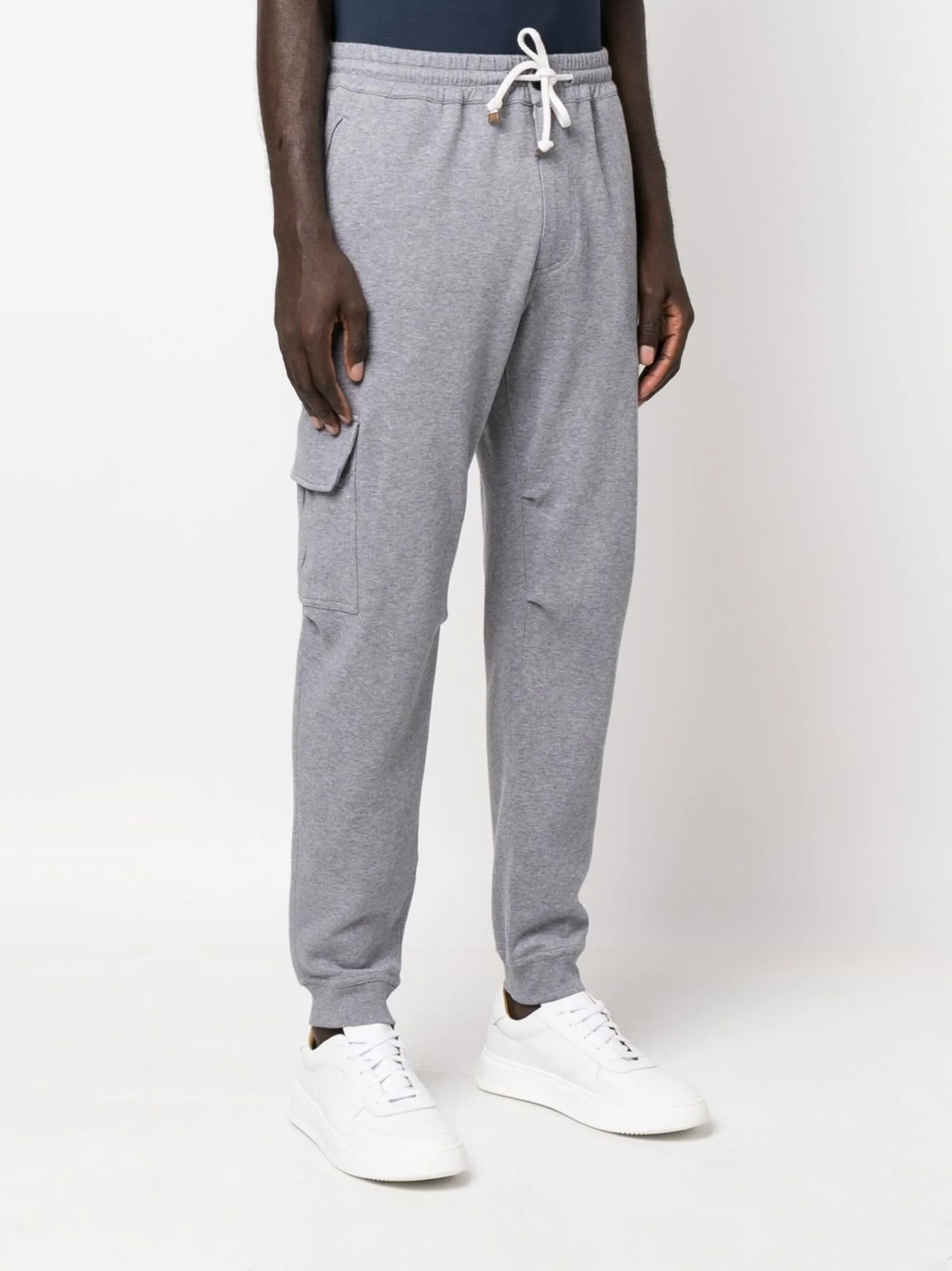 drawstring cargo track pants
