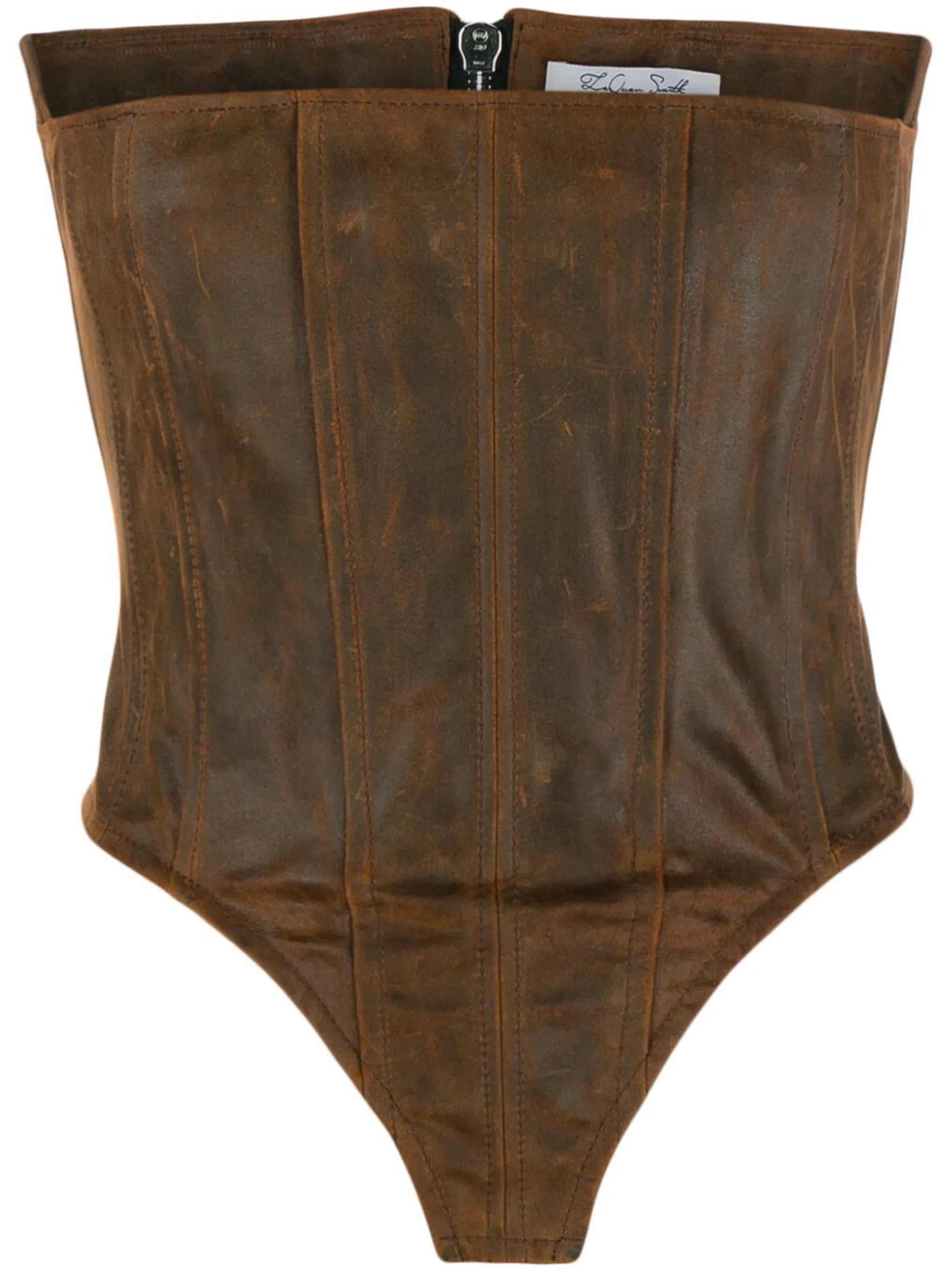 strapless bustier-style corset