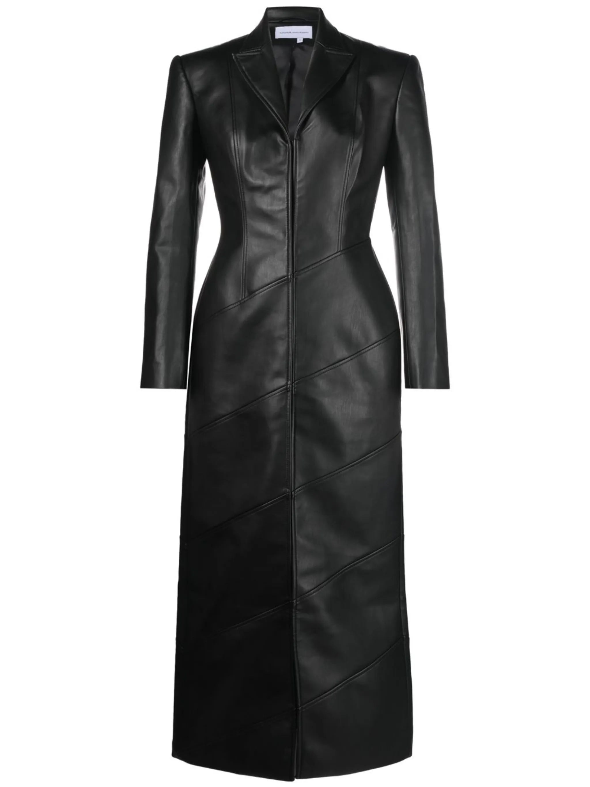 faux-leather coat
