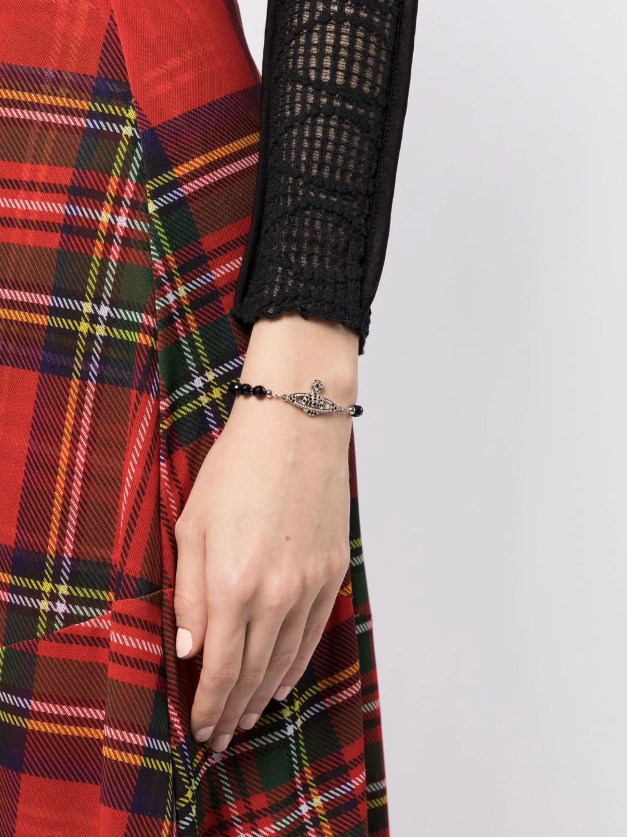 Orb-embellished chain bracelet