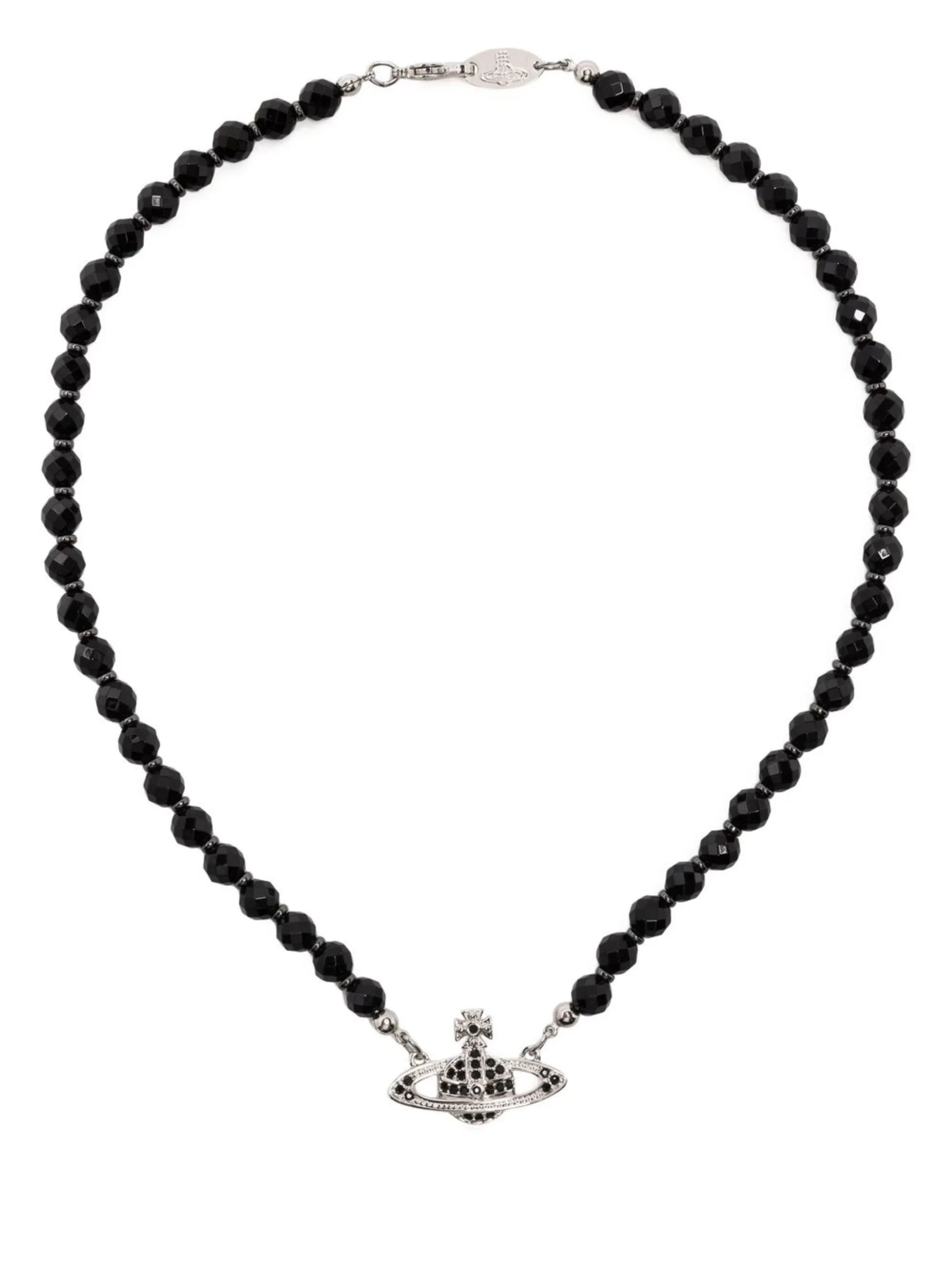 Bas Relief pearl-chain choker
