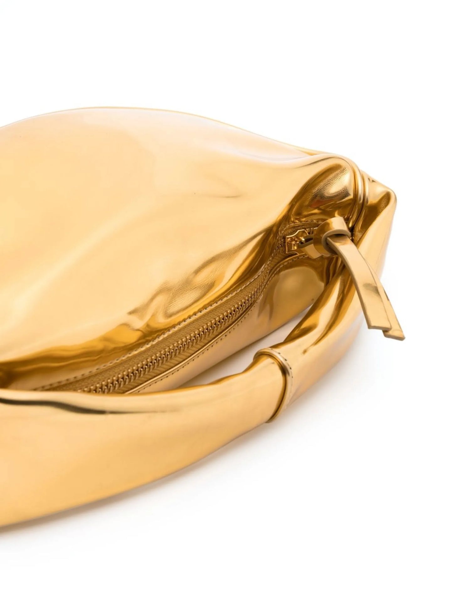 Baby Cush metallic-finish tote bag