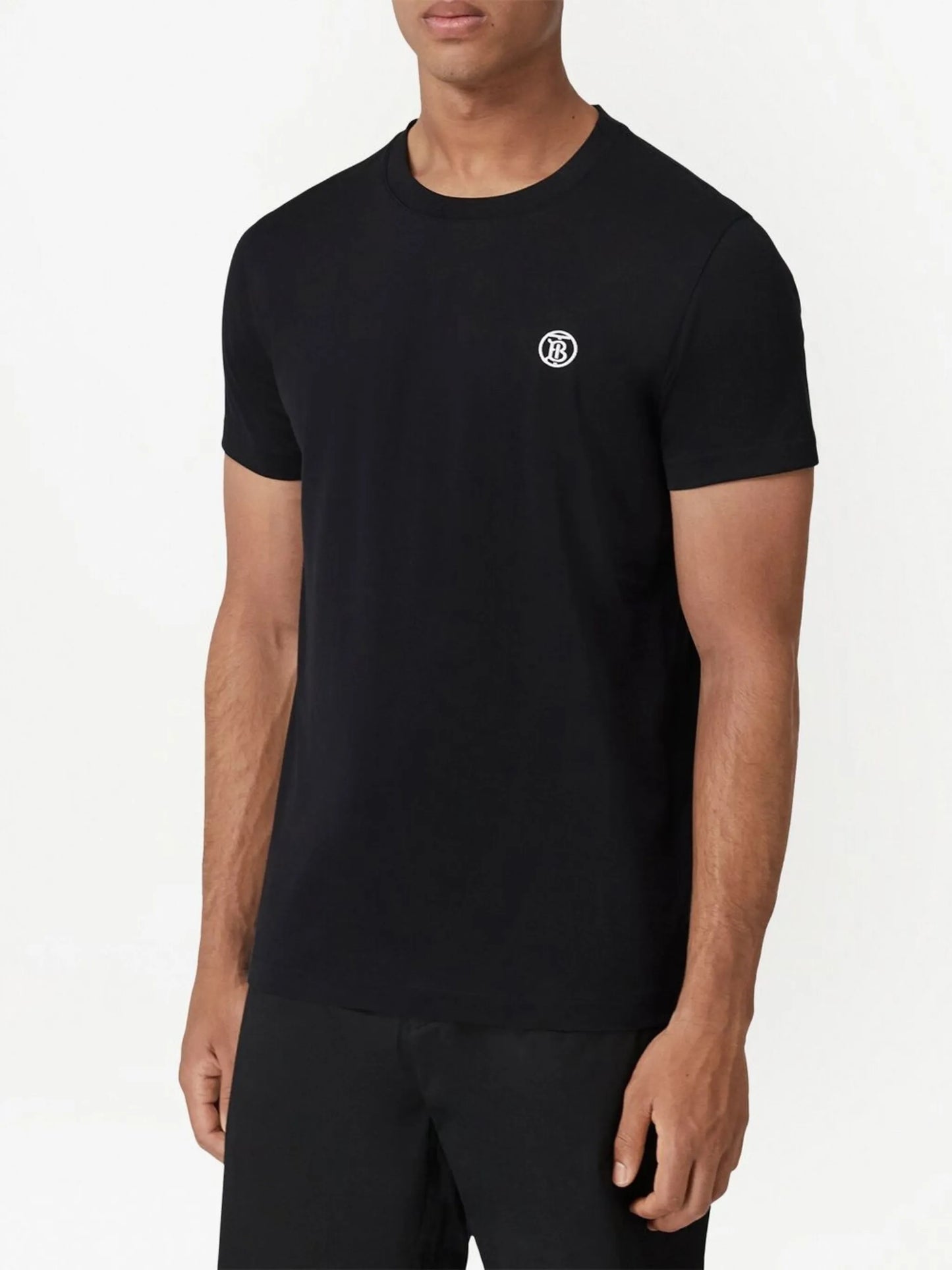 logo-embroidered cotton T-shirt
