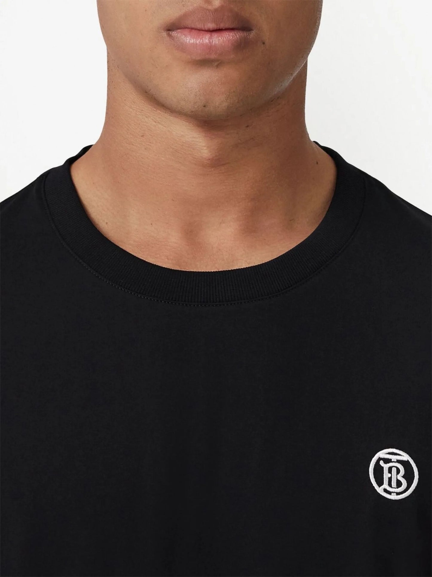 logo-embroidered cotton T-shirt
