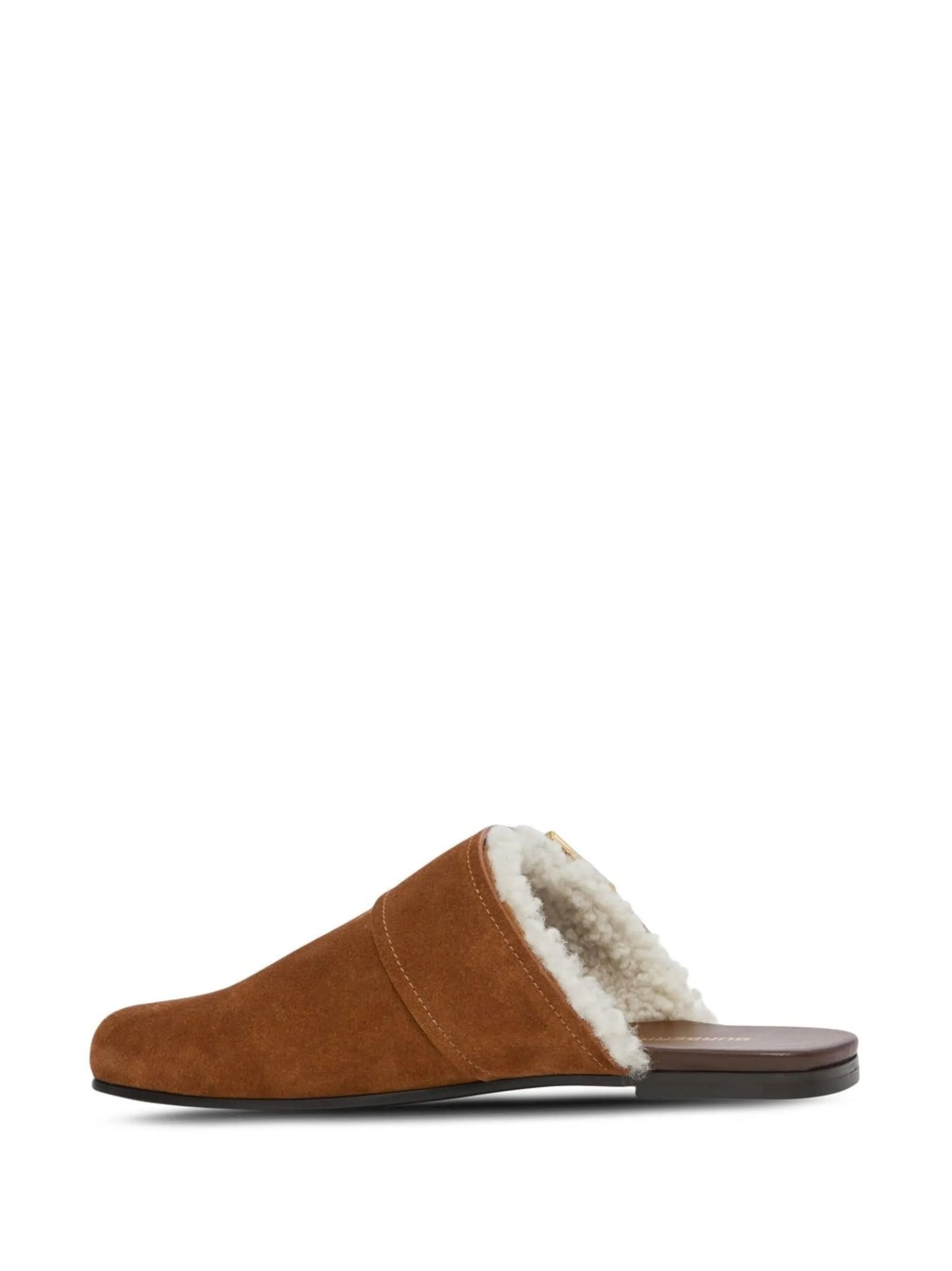 monogram-motif flat mules