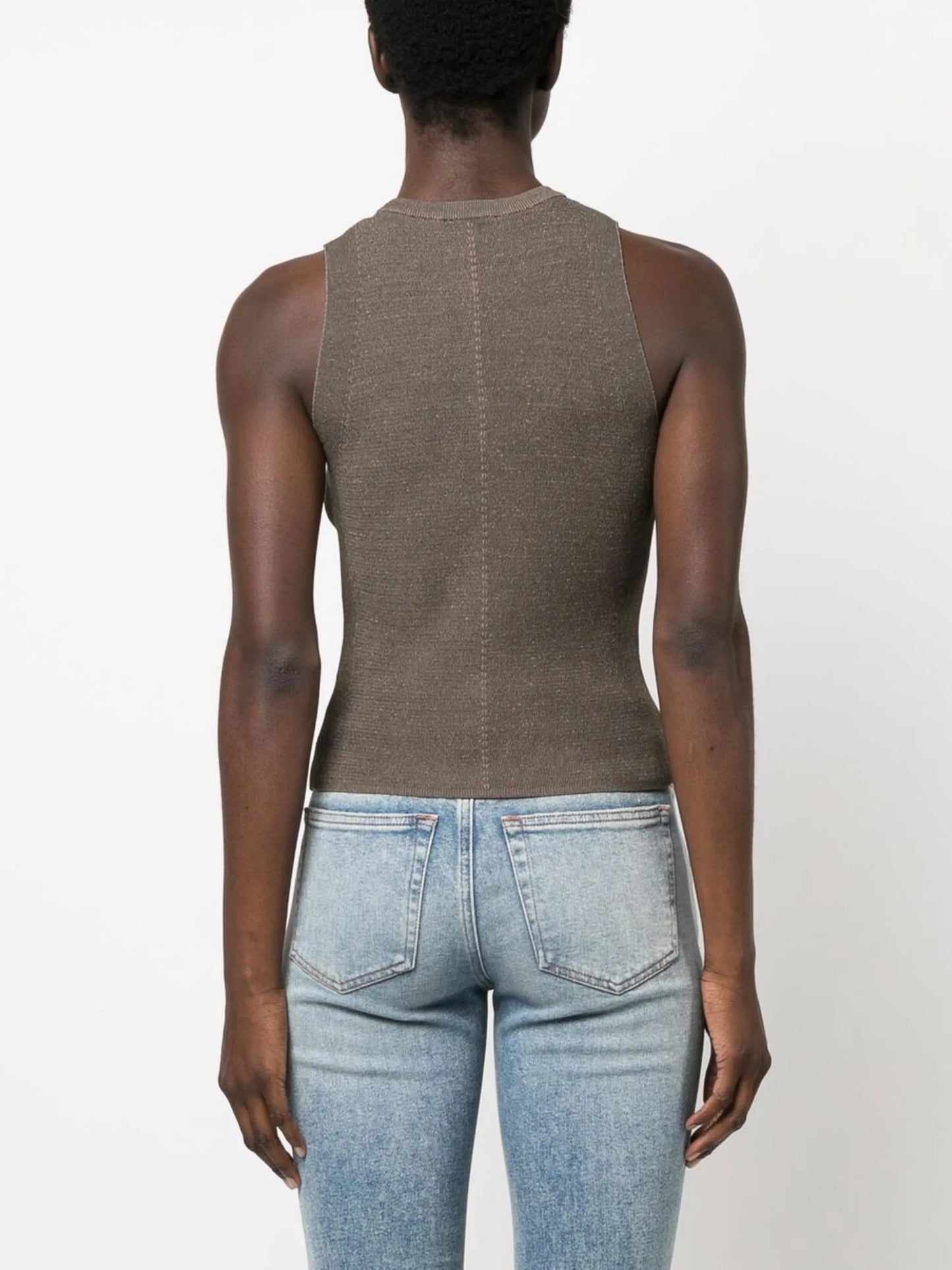 M-Onerva logo-plaque tank top