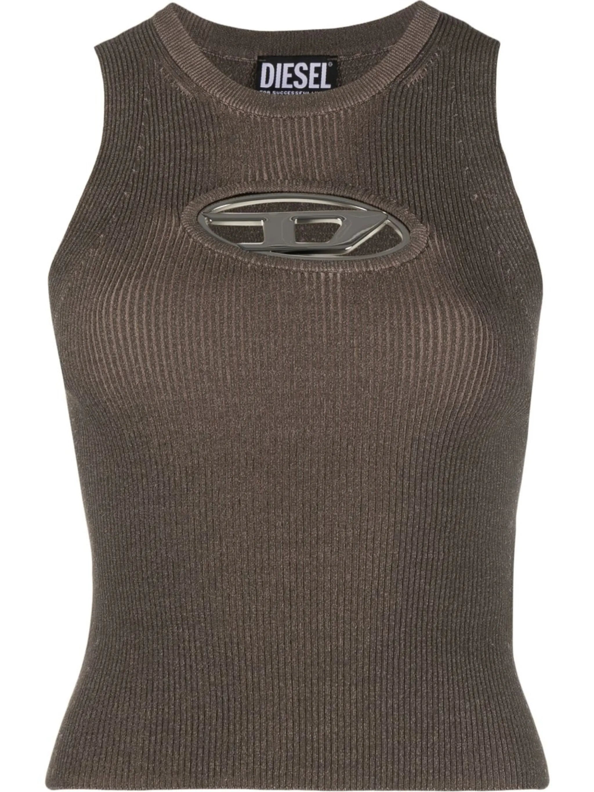 M-Onerva logo-plaque tank top