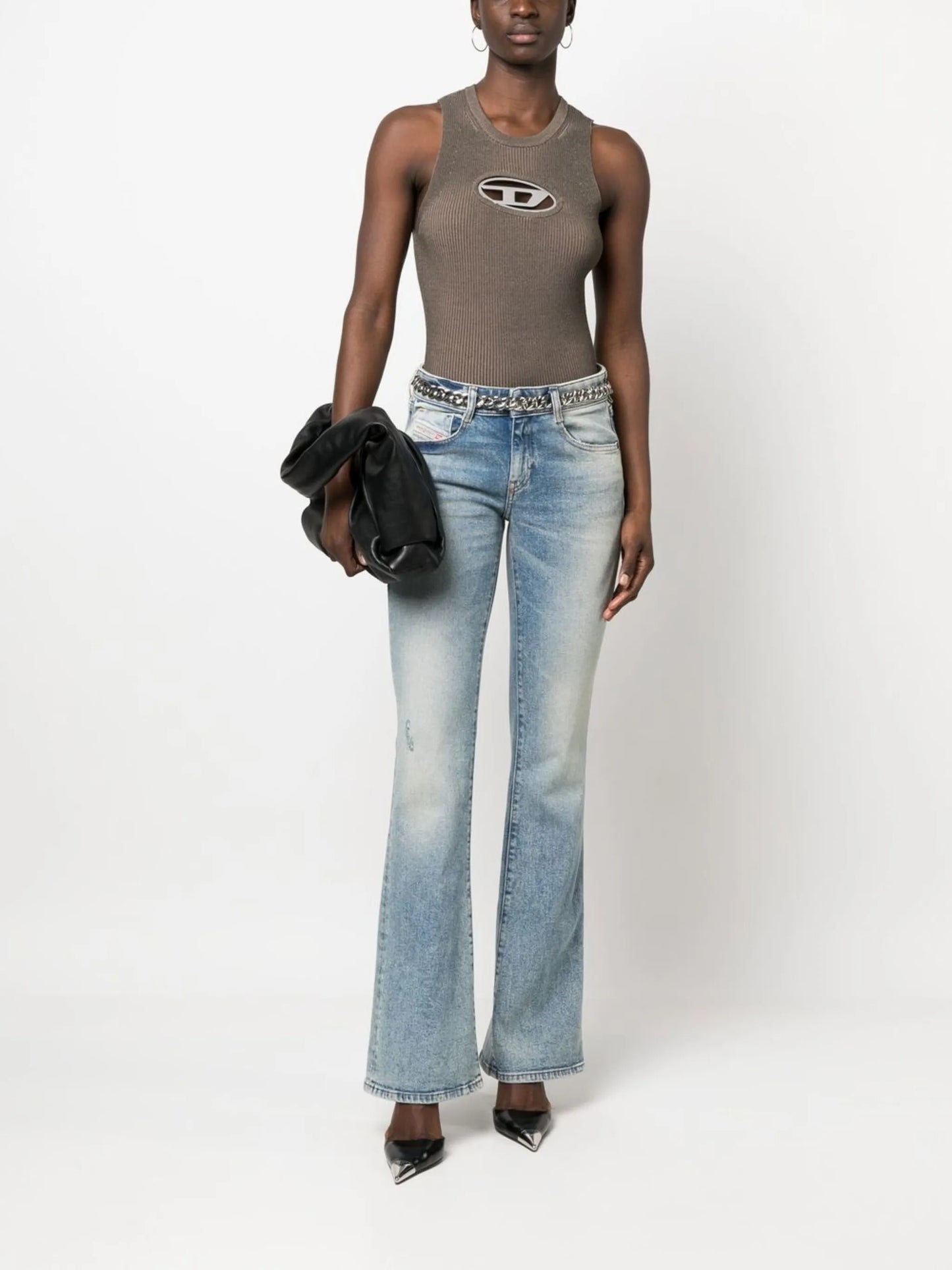 M-Onerva logo-plaque tank top