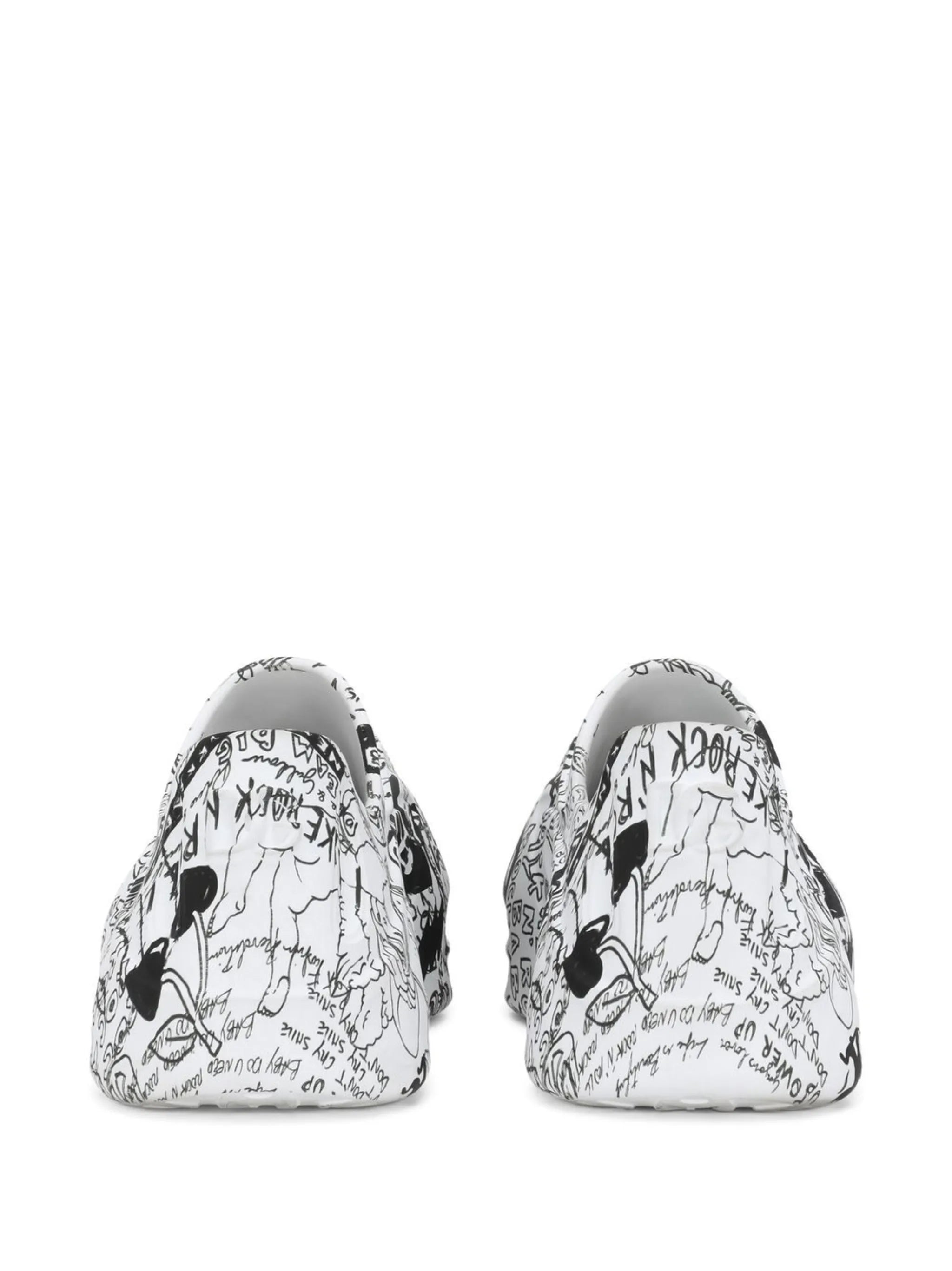 Toy graffiti-print low-top sneakers