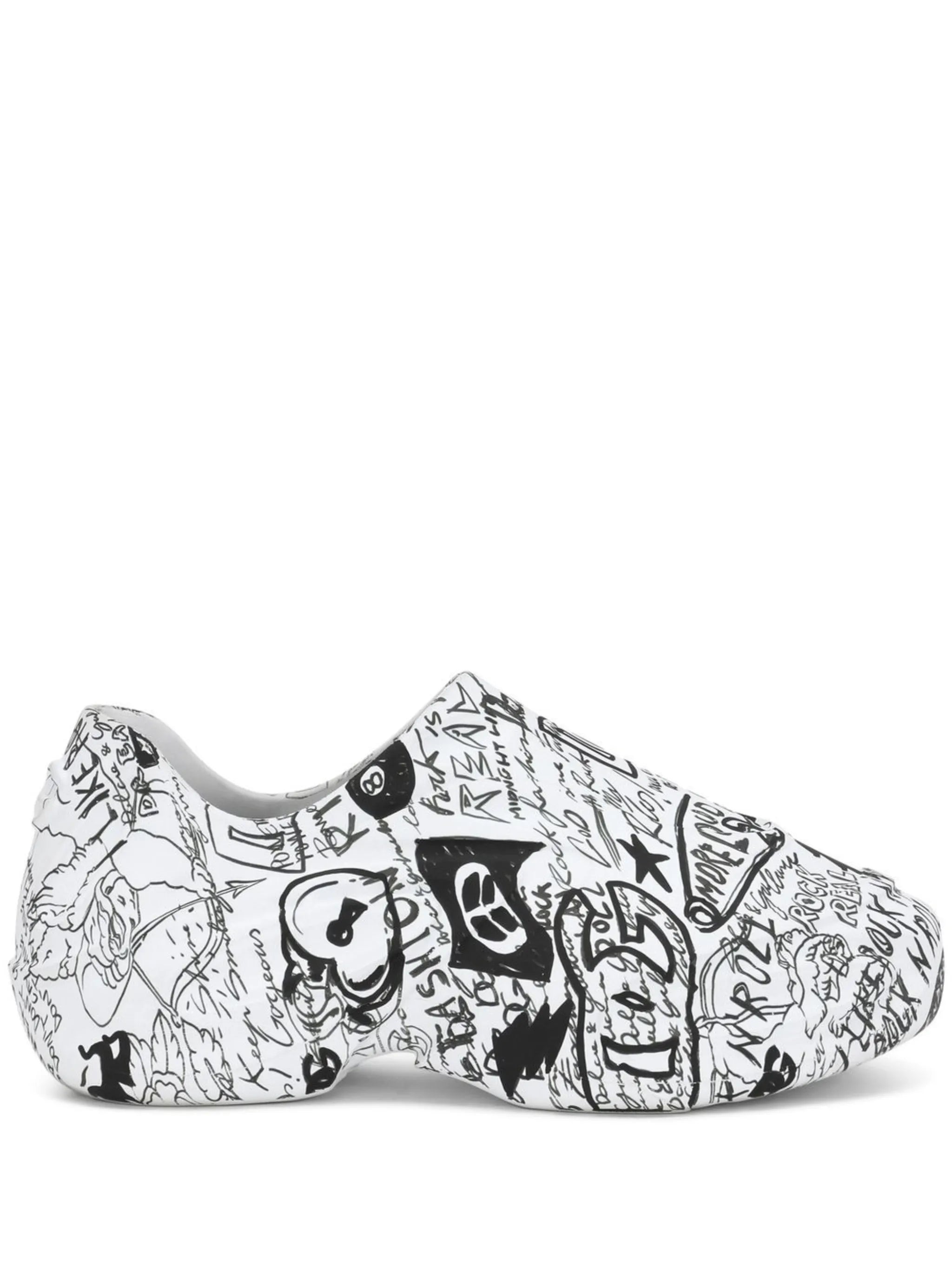 Toy graffiti-print low-top sneakers
