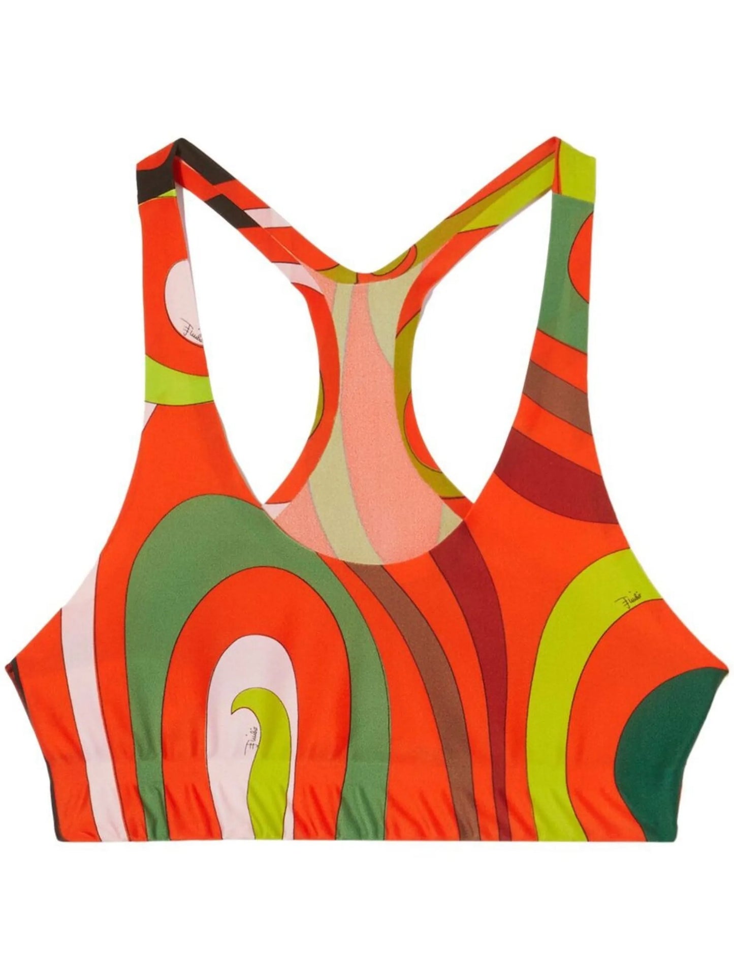 abstract-print sports bra