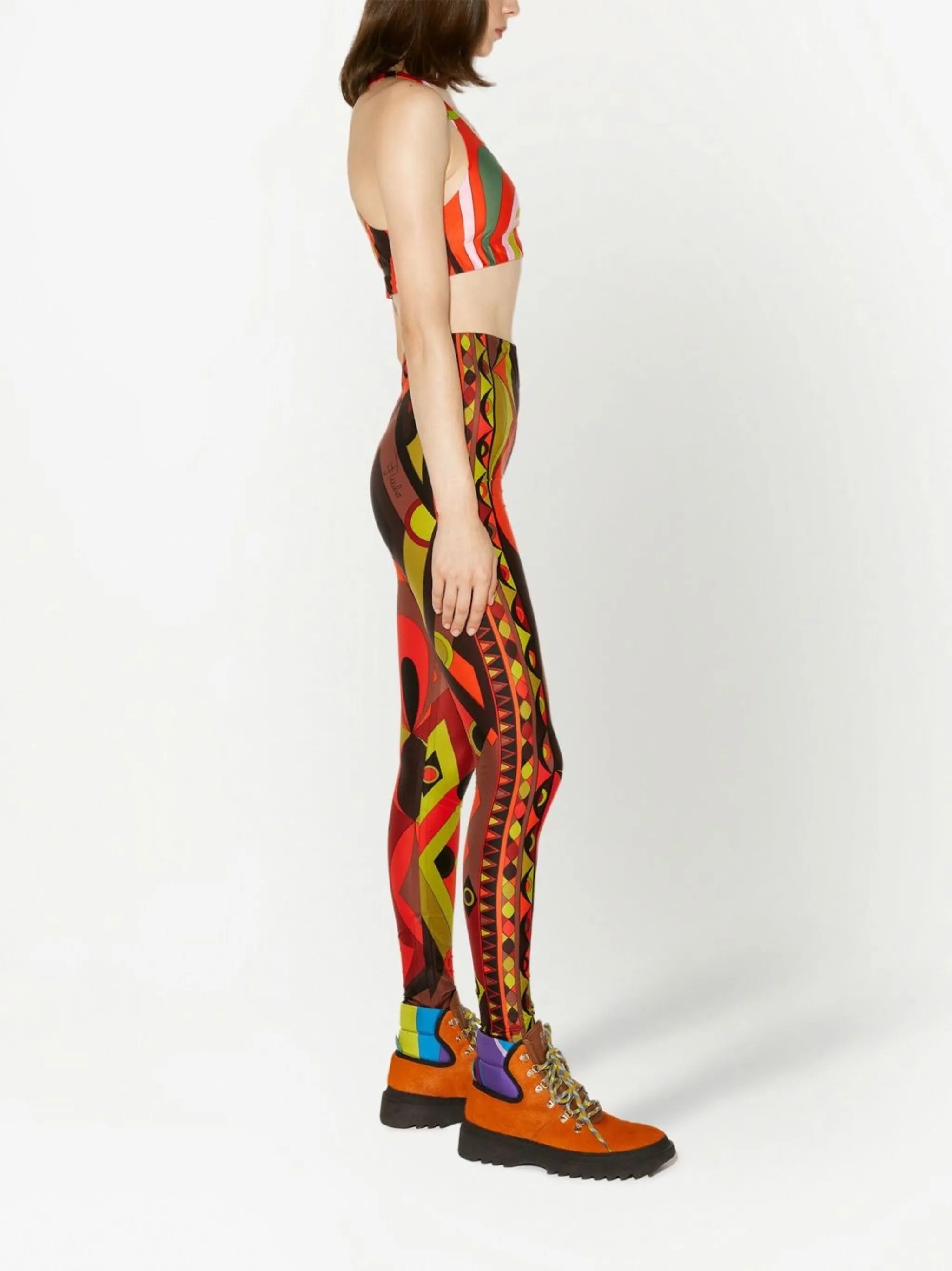 abstract-print sports bra