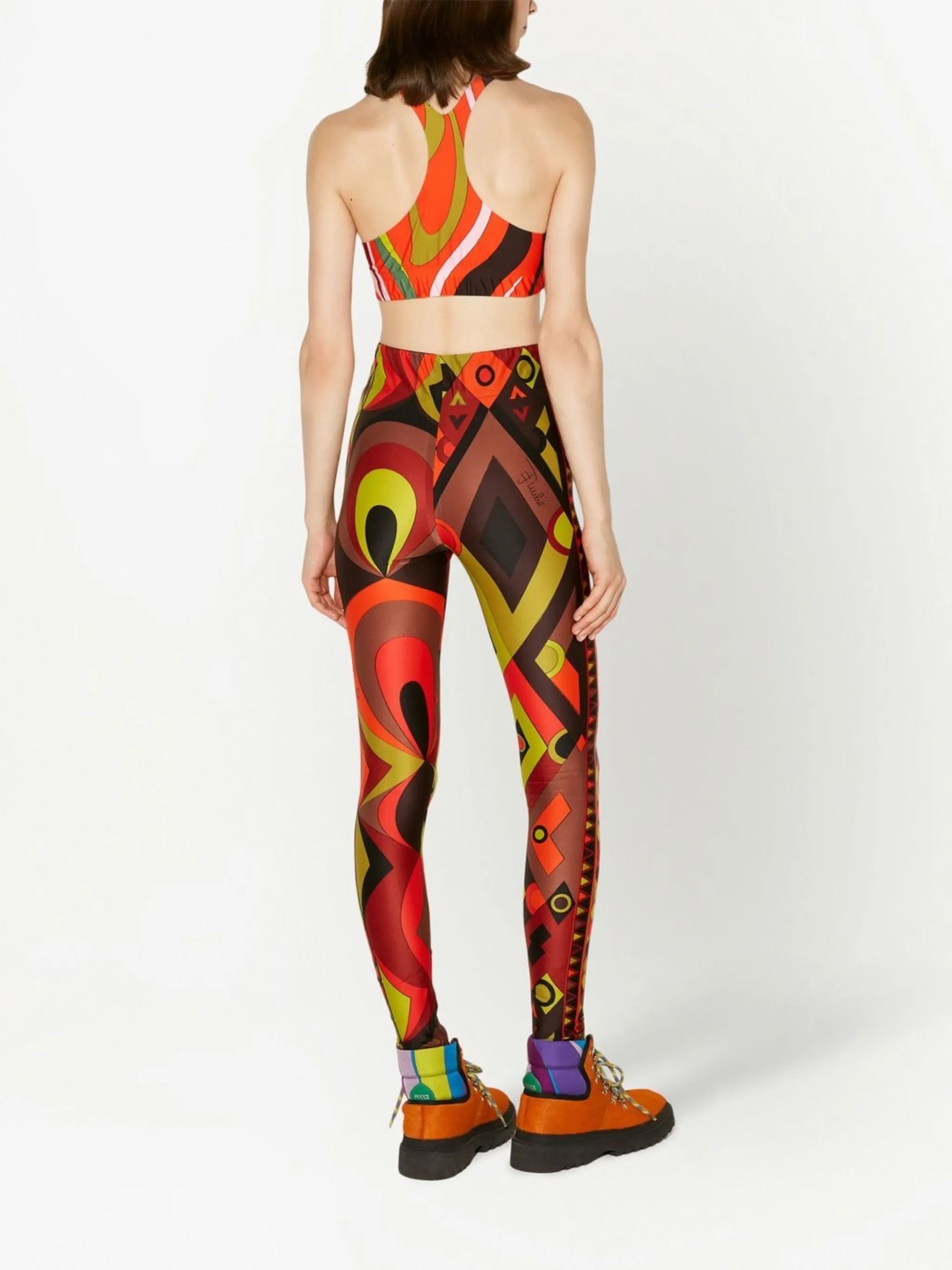 abstract-print sports bra