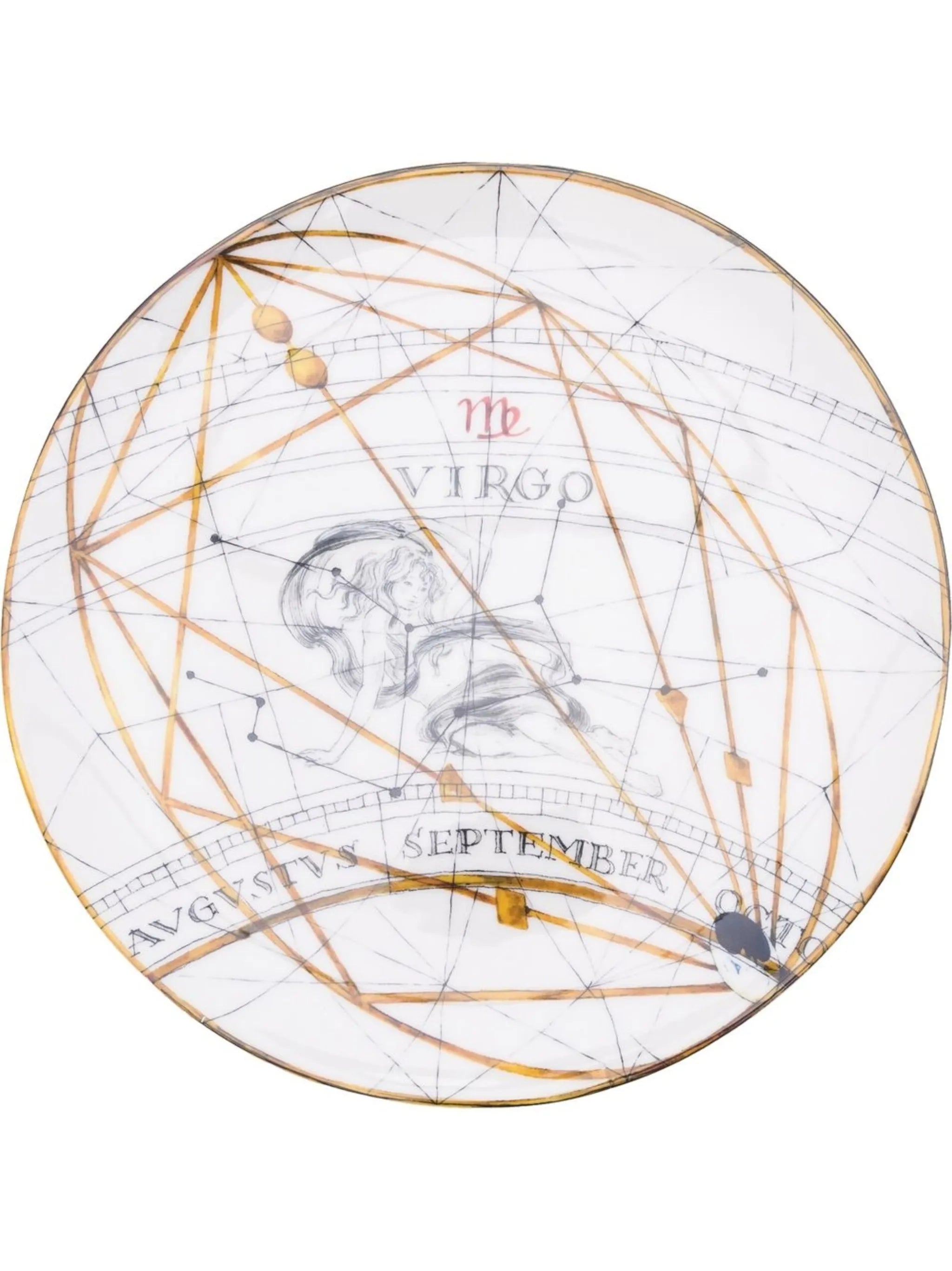 Zodiac Virgo 25cm dinner plate