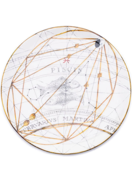 Zodiac Pisces dinner plate
