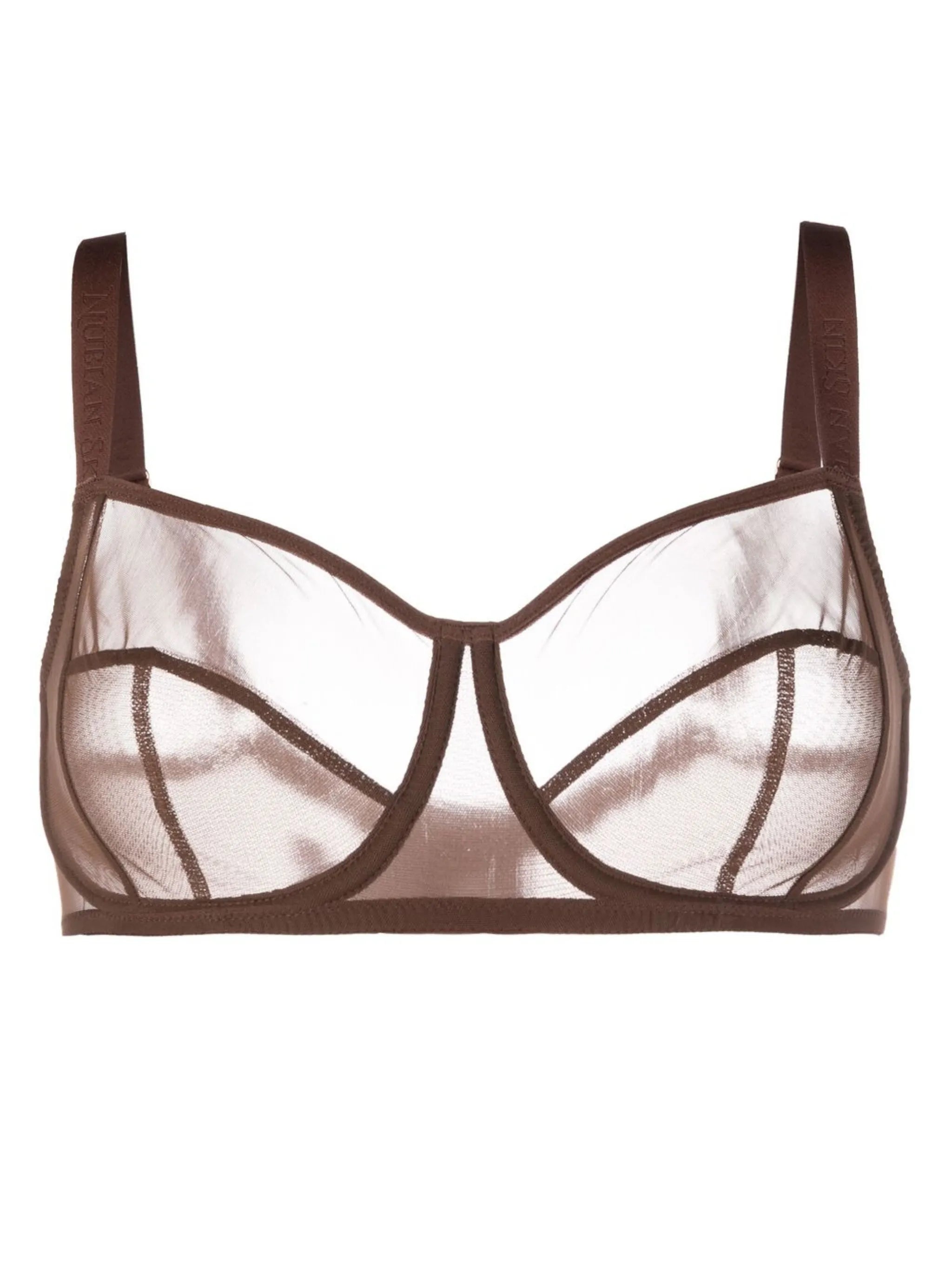 tulle underwire cup bra
