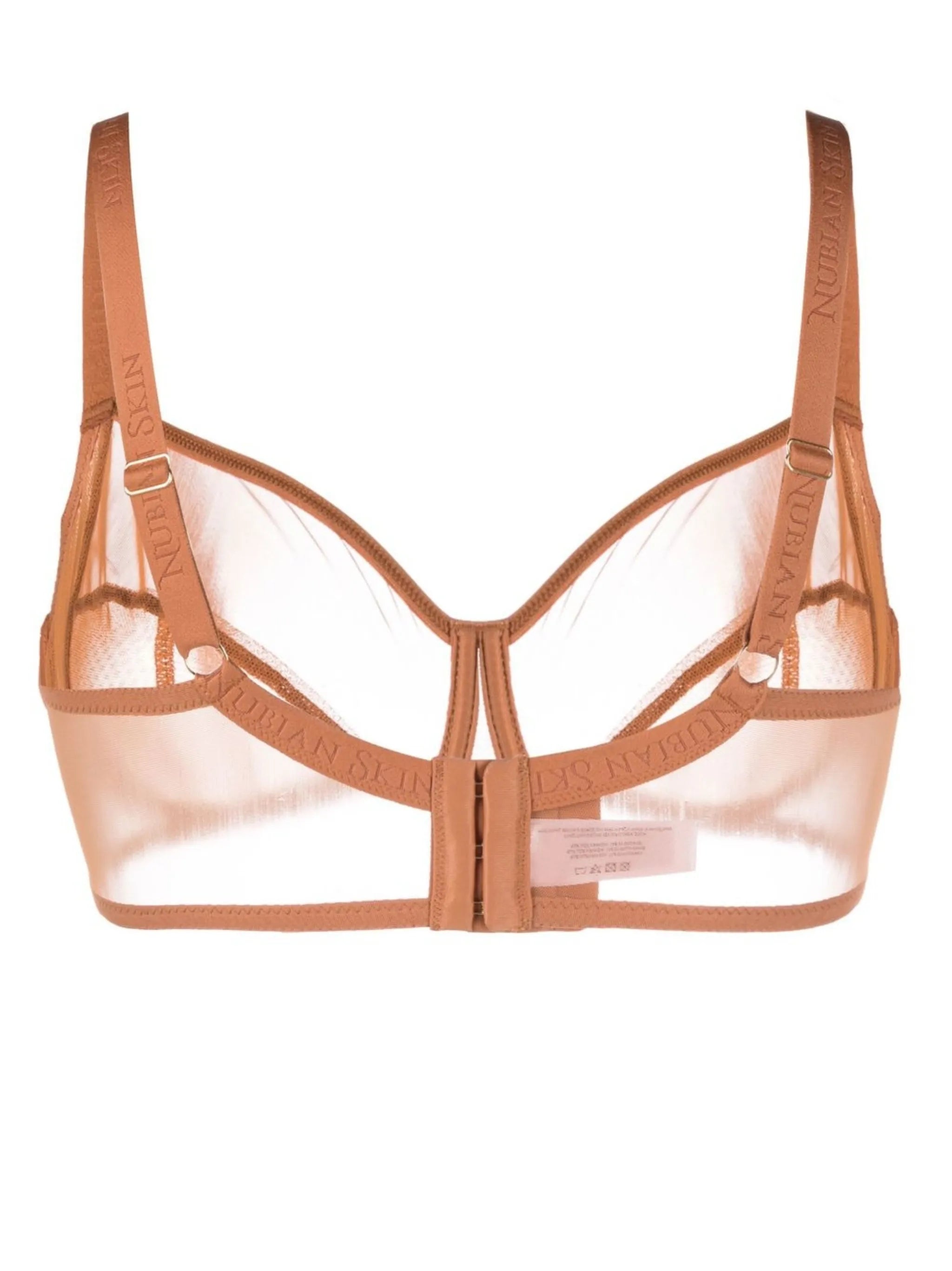 tulle underwire cup bra