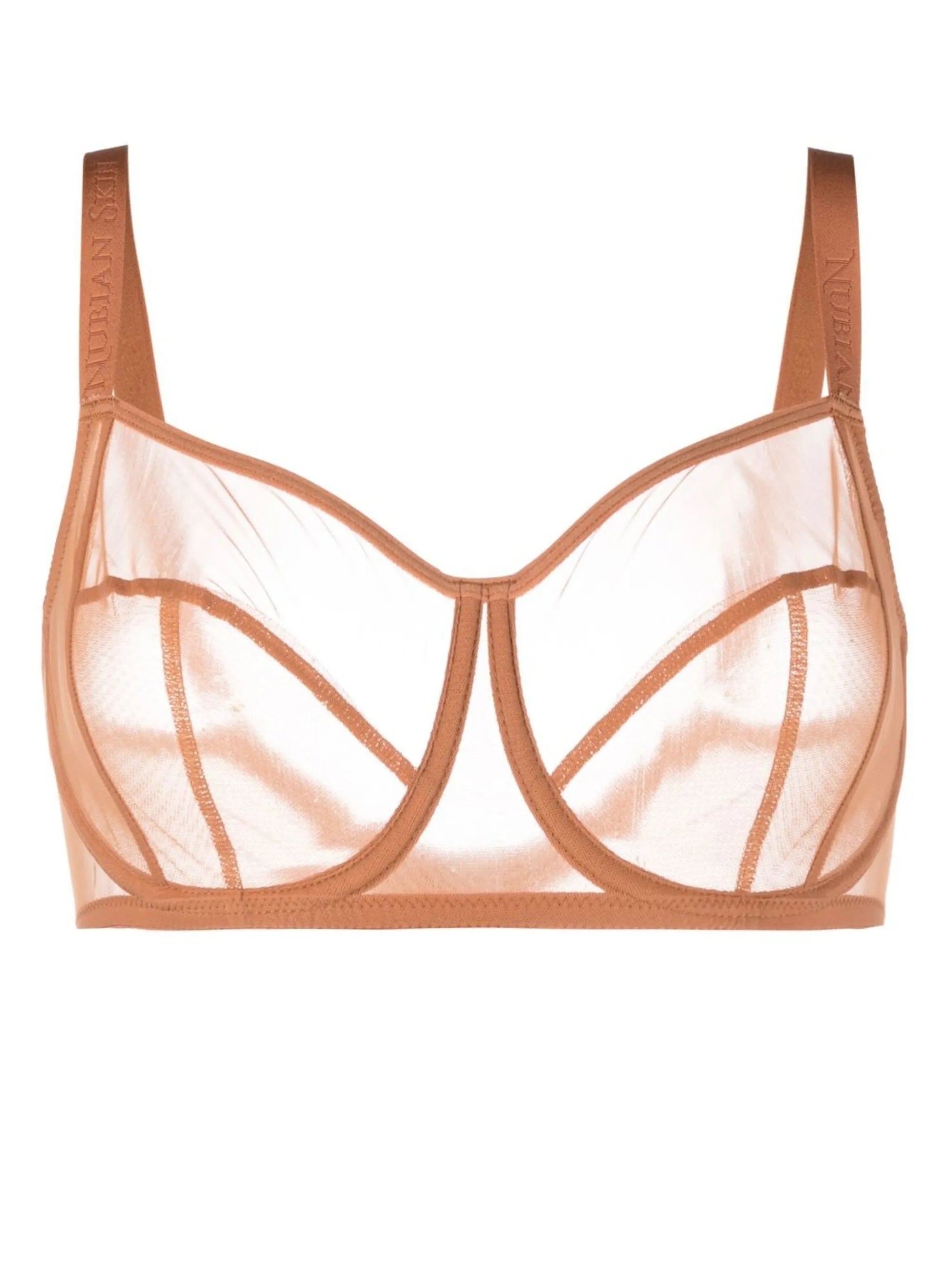 tulle underwire cup bra