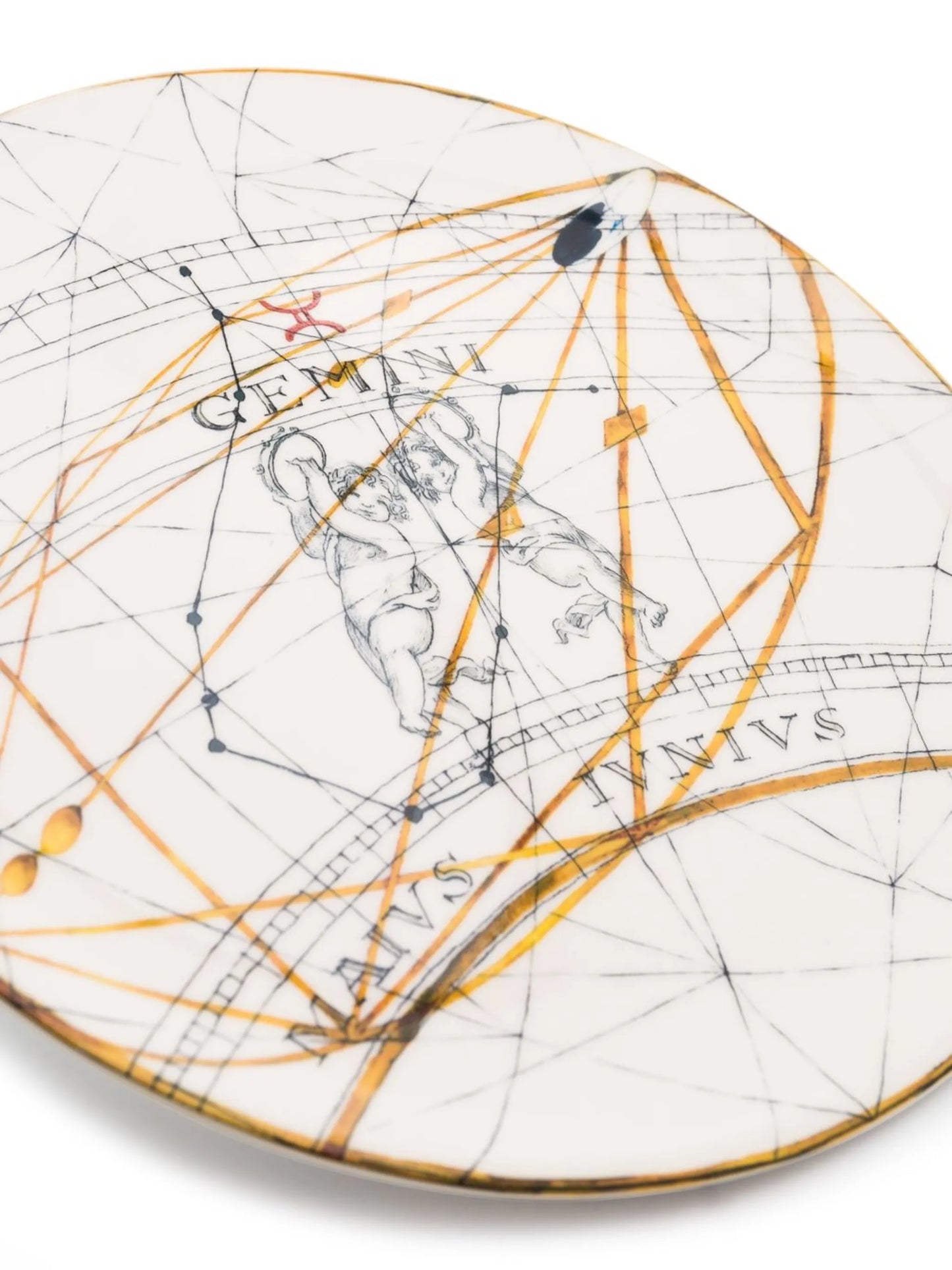 Gemini Zodiac dinner plate
